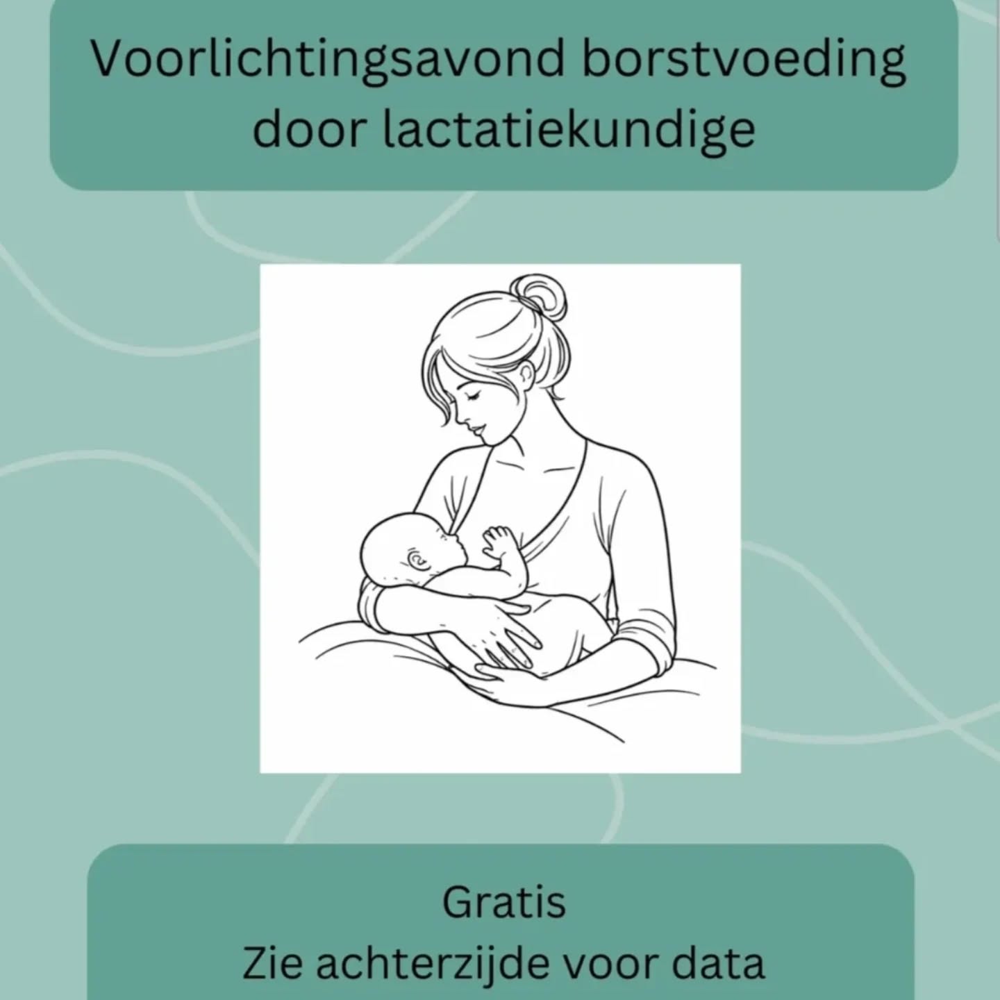 Vanavond is de voorlichtingsavond over borstvoeding. Er is nog een plekje, dus meld je snel aan als je dat zou willen!
Komt vanavond niet uit, maar wil je zeker zijn dat je er de volgende keer bij kunt zijn? Meld je dan daarbuiten alvast voor aan.
#voorlichting #borstvoeding #lactatiekundige