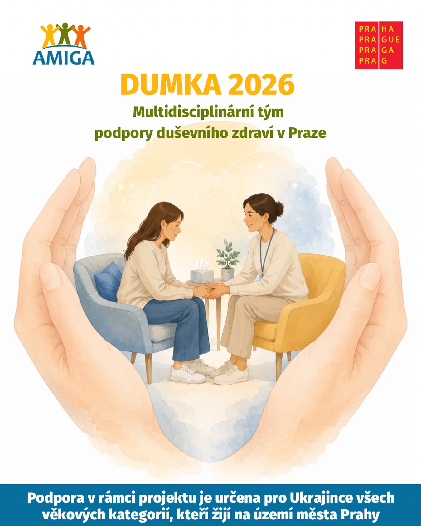Po krátké přestávce projekt DUMKA pokračuje ve své činnosti💫
Již více než měsíc je náš multidisciplinární tým opět nablízku Ukrajincům, kteří byli zasaženi válkou a nyní žijí v Praze.
Tým DUMKA nadále poskytuje:
✅ krizovou psychologickou pomoc – 10 bezplatných konzultací,
✅ konzultace interkulturních pracovníků (pomoc s objednáním k lékaři, doprovod do zdravotnických zařízení, podpora při komunikaci s úřady a institucemi, pomoc s vyřizováním zdravotní dokumentace a tlumočení).
🫂Pracujeme s lidmi různého věku, kteří zažili ztrátu, nucené vysídlení, dlouhodobé napětí, úzkost, vyčerpání a důsledky traumatických zkušeností spojených s válkou.
Je pro nás obzvlášť důležité, že pomoc zůstává dostupná v bezpečném prostředí a ve vašem rodném jazyce.
Děkujeme za důvěru všem, kteří se k nám znovu vrátili, všem novým klientům i každému, kdo s námi pokračuje na své cestě k větší stabilitě a pohodě.
❗️Kam se obrátit o pomoc:
📞+420 778 979 211
📩 info@amiga-migrant.cz
————————
Після невеликої перерви проєкт DUMKA продовжує свою роботу💫
Вже понад місяць наша мультидисциплінарна команда знову поруч з українцями, які постраждали від війни та зараз проживають у Празі.
Команда DUMKA продовжує надавати:
✅ кризову психологічну допомогу — 10 безкоштовних консультацій,
✅ консультації інтеркультурних працівників (допомога із записом до лікаря, супровід до медичних закладів, підтримка під час спілкування з установами, допомога в оформленні медичної документації та переклад).
🫂Ми працюємо з людьми різного віку, які пережили втрату, вимушене переселення, тривале напруження, тривогу, виснаження та наслідки травматичного досвіду війни.
Для нас особливо важливо, що допомога залишається доступною у безпечному просторі та рідною для вас мовою.
Дякуємо за довіру всім, хто повернувся до нас знову, усім новим клієнтам і кожному, хто продовжує свій шлях разом із нами.
❗️Куди звертатися по допомогу:
📞+420 778 979 211
📩 info@amiga-migrant.cz
#AMIGA #DUMKA #Praguetoday #AMIGAmigrant