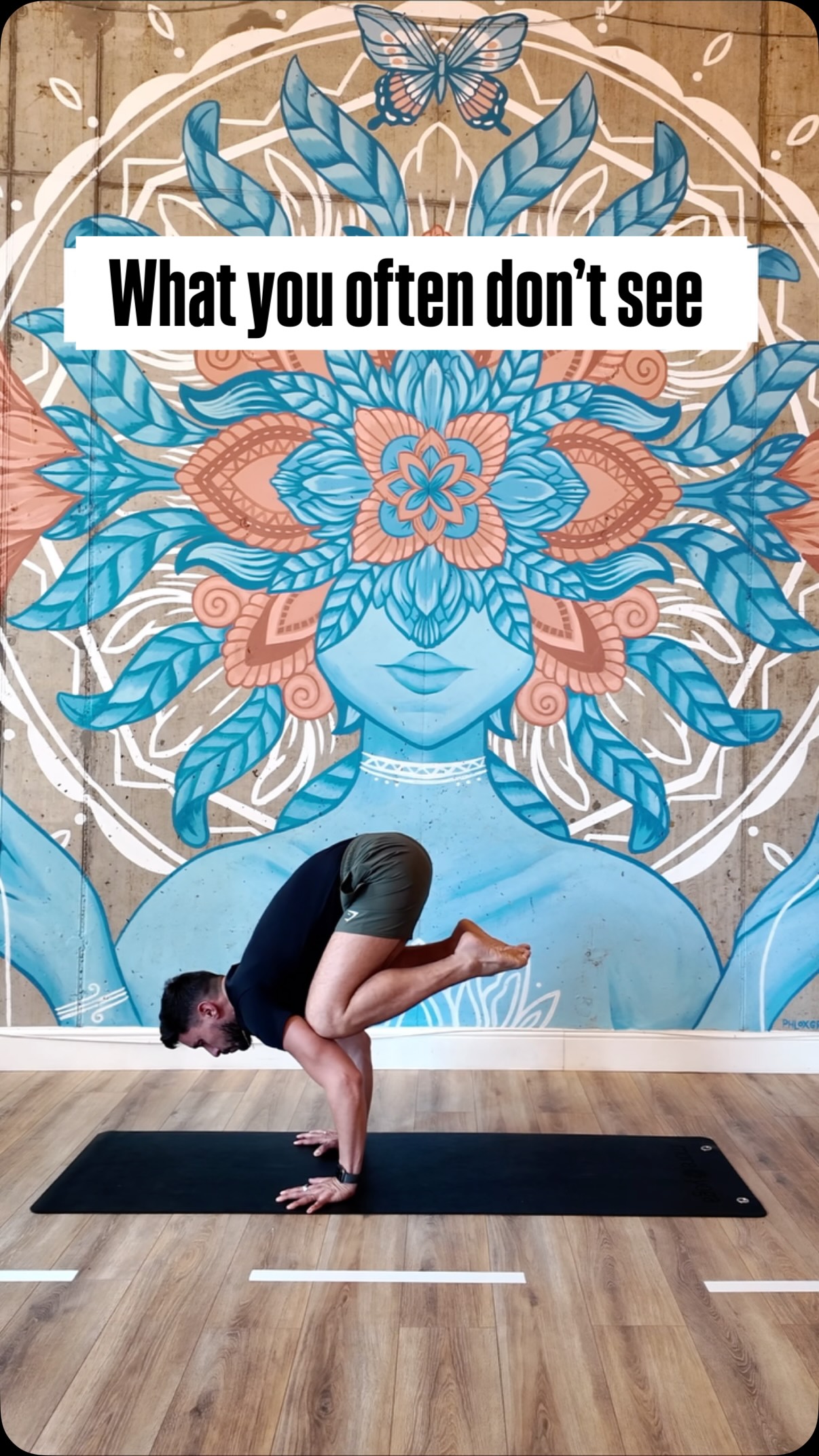 People often only shows you just the polished version. Here’s a glimpse of the work behind it. Keep showing up for yourself. 🙏🏽✨ #salvoyoga #yoga #yogasana #pogress