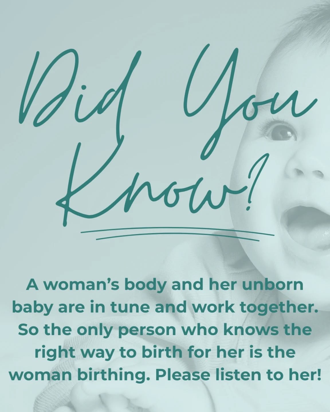 It seems such a simple part of how professionals, family, friends, supporters can do for pregnant, labouring, new mamas. But women's voices are being ignored so let's rewrite this and start really listening 💚 #pregnancy #listeningtowomen #birthinginpower #birthdoula #birthchoices