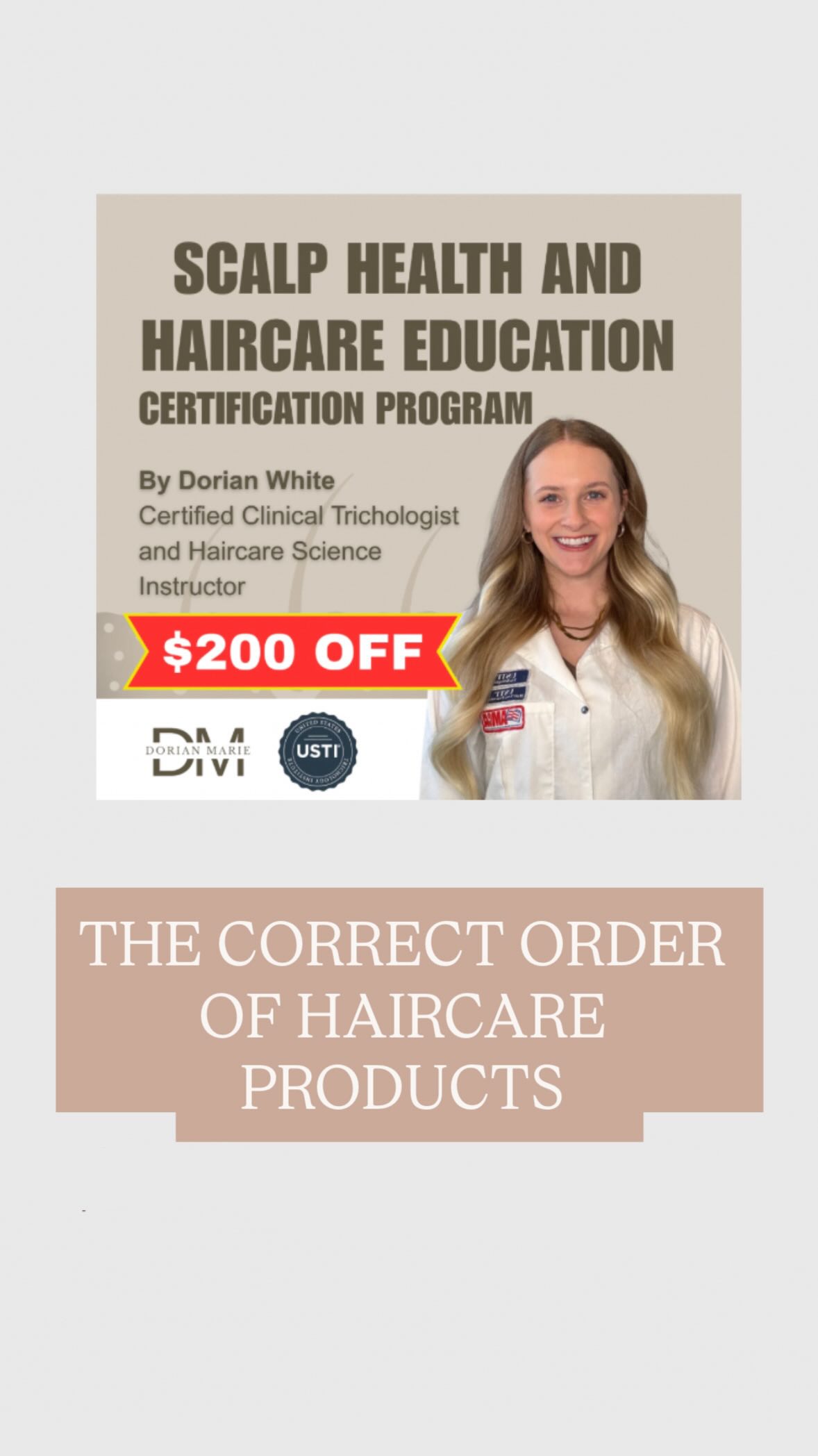 👇 Wondering if you’re layering your hair products in the wrong order?
P.S. This post is just the tip of the iceberg of what you’ll learn inside the Scalp Health and Haircare Education Certification Program…
👉 Comment “CERTIFICATION” for details (especially while it’s $200 off!)
Order and layering is one of the most unspoken things about haircare products, but is detrimental to how hair responds to products.
Using haircare products in the wrong order can cause a greasy feel, buildup, frizz, brittleness, and more.
You don’t have to apply each one every wash day, but here’s the order I recommend hair clients for the maximum impact:
~in-shower regimen~
1 - shampoo (a purifying scalp scrub or clarifying shampoo can be used 1-4x a month depending on scalp type)
2 - shampoo again*
3 - personalized hair masque (bi-weekly)
4 - conditioner (optional on masque days)
~post-wash regimen~
5 - split end mender or bond treatment
6 - leave-in conditioner or cremé
7 - heat protectant (5, 6, and 7 are all one product for me)
~dry/style hair~
8 - lightweight hair oil
9 - nightly = hair serum
10 - mornings = scalp serum
Styling routines (5-8) can vary greatly person to person as it’s dependent on hair texture, styling methods, and level of damage. But the list above is a general order for most people.
Be sure to SHARE or REPOST if your audience needs these tips!
👉 and comment “CERTIFICATION” to learn more about the program that dives deep into topics like this (while it’s $200 off!)
** People with dry or sensitive scalps should shampoo once OR twice per shower with a gentle shampoo (no SLS/SLES). Unlike oily scalps that need a deep cleanse every wash, dry scalps have less oil and therefore don’t need as deep a cleanse as often. Using a gentle shampoo once or twice per shower can be enough.
#haircare #haircaretips #haireducator #hairproducts #haireducation