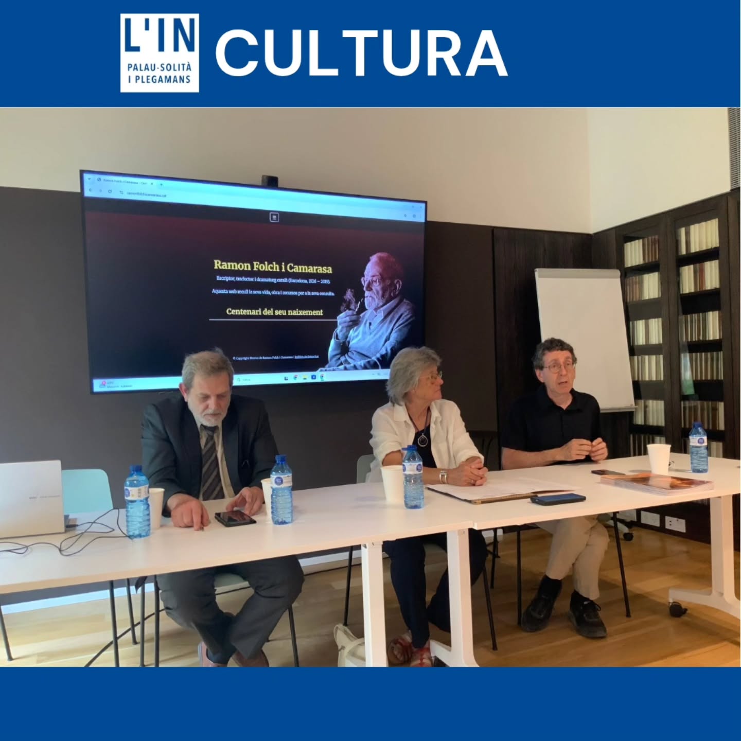 LITERATURA. Avui s’han presentat el actes del Centenari del naixement de Ramon Folch i Camarasa. En un acte celebrat a l’Ateneu Barcelonés, els seus fills Jordi i Montserrat Folch i Pons, juntament amb Oriol Izquierdo, en representació de la Fundació Folch i Torres, han evocat la figura de l’ilustre plegamaní, nascut el 30 d’octubre del 1926 i mort el 2019, i han enumerat alguns dels actes previstos per commemorar el seu naixement. Ramon Folch i Camarasa va cultivar tots els gèneres literaris i va destacar també com a traductor, essent el responsable de les versions en català d’autors tant destacats com Orwell, Hemingway, Nabokov, Agata Christie o Graham Greene.
Entre els actes més destacats hi ha l’inauguració institucional del centenari, que es farà a Palau-solità i Plegamans a l’octubre en data encara per confirmar. Aquest acte comptarà amb la presencia de l’ex president de la Generalitat, Quim Torra, i es farà coincidir amb la exposició itinerant ‘L’ofici de viure la paraula’, dedicada a la figura de l’autor.
Les diferents activitats previstes es poden veure a la web ramonfolchicamarasa.cat
@rfolchicamarasa @fundfolchitorres @ajpalauplegamans #palausolitaiplegamans #PsiP