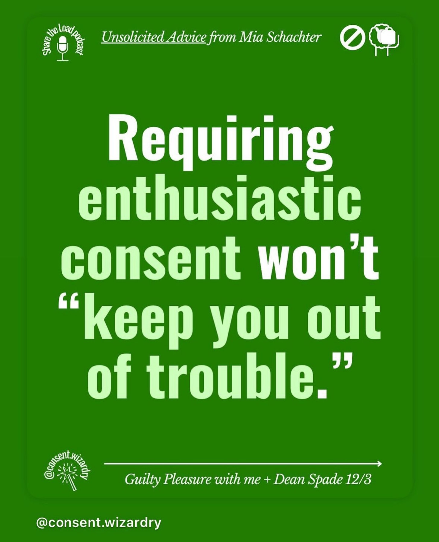 “Requiring enthusiastic consent won’t keep you out of trouble.”
Whew.
This meme says something important.
Because consent isn’t about memorizing the “right” words so nobody gets upset with you. It’s not a legal loophole. It’s not performance. And it’s definitely not just about avoiding harm.
At its core, consent is about relationship.
It’s about learning how to:
notice your own body
respect someone else’s no without collapse or pressure
ask for what you want clearly
receive honesty without taking it personally
create experiences where everyone involved actually wants to be there
The Wheel of Consent has completely transformed how I understand touch, intimacy, communication, and relational dynamics. Not just romantically, but in everyday life too.
This September, Corinne and I are hosting a 2.5-day Wheel of Consent workshop in Calgary. This work is for people who want deeper clarity, cleaner communication, and relationships that feel more connected, intentional, and alive.
📅 September 18–20
📍 Calgary
🔗 https://sacredconsent.regfox.com/wheel-of-consent-calgary
///
#WheelOfConsent
#ConsentCulture
#EmbodiedConsent
#HealthyBoundaries
#SomaticPractice
TraumaAware
RelationalSkills
IntimacyWork
CalgaryEvents
YYCWorkshops