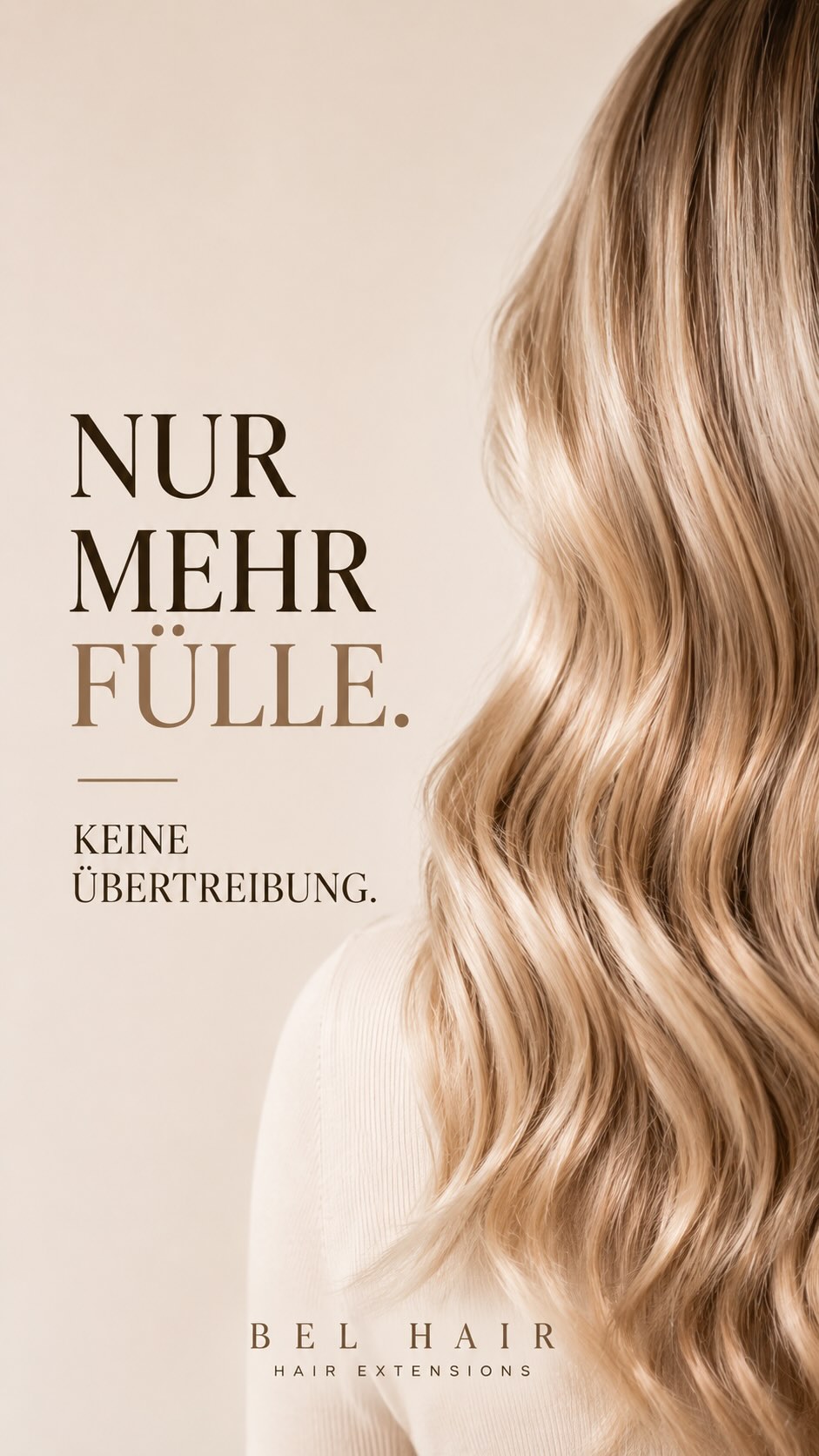 Nicht jede Frau wünscht sich längere Haare.
Oft geht es einfach darum, wieder mehr Fülle zu sehen, wenn man in den Spiegel schaut.
Genau dafür lieben wir Haarverdichtungen. 🤍
Natürlich. Harmonisch. Individuell auf das Eigenhaar abgestimmt.
#belhair
#haarverdichtung
#feineshaar
#natuerlichextensions
#greatlengths