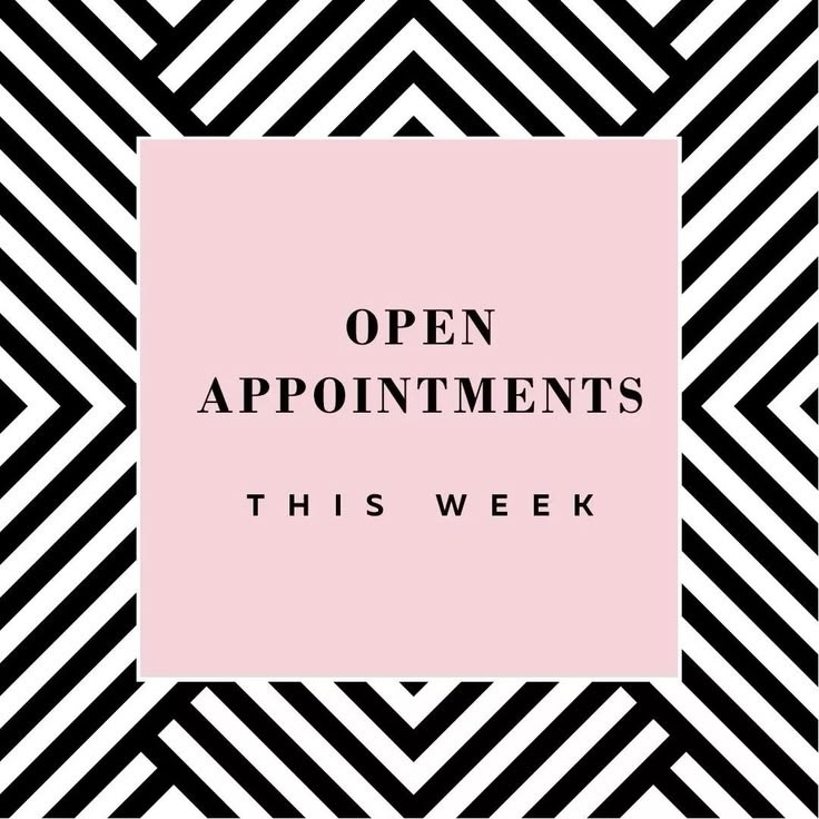 Schedule Update:
Due to some schedule changes this week, I have a few appointment spots available this upcoming Tuesday!
Available for:
• Consultations
• Brow shaping
• Brow tinting
If you’ve been wanting to book an appointment, now is a great time. Please contact me to reserve your spot.
I look forward to seeing you! 🤍
#BrowAppointments #BrowShaping #BrowTint #BeautyAppointments #BookNow