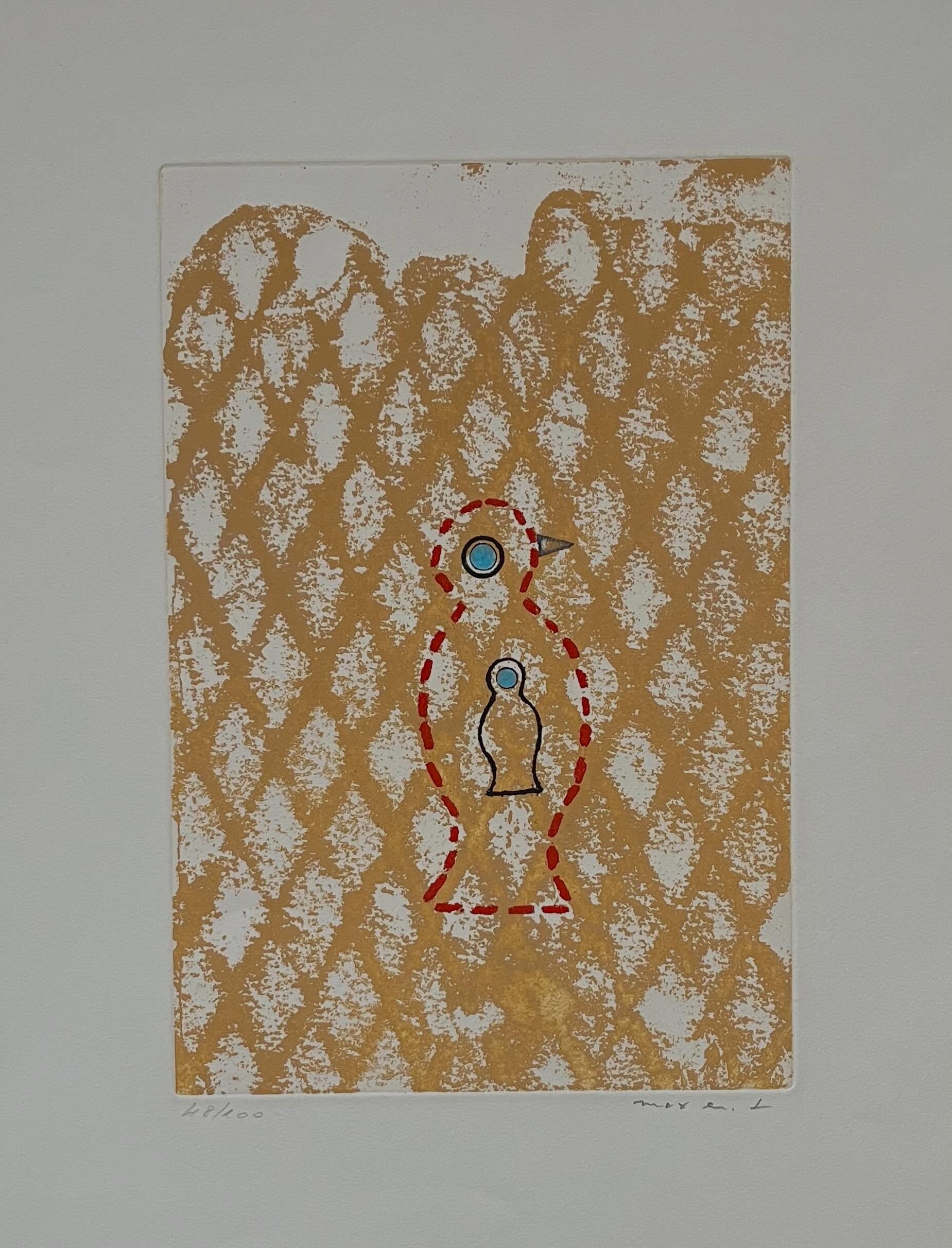 ✨Série Max Ernst (1891-1976)
Oiseau
1971
Eau-forte, aquatinte sur vélin de Lana
Edition et impression Georges Visat, Paris 1971
28 x 19, 2 cm
Signée en bas à droite
Ed 48/100 en bas à gauche
À vendre / For sale
Né à Brühl en Allemagne en 1891 et mort à Paris en 1976, Max Ernst est l’une des figures majeures du mouvement surréaliste. Peintre, dessinateur, collagiste et sculpteur, il n’a cessé d’explorer de nouvelles voies de création en inventant des procédés expérimentaux devenus emblématiques de son œuvre, tels que le frottage, le grattage ou encore la décalcomanie.
Son œuvre gravé occupe une place essentielle dans son parcours artistique. La gravure lui offre un terrain d’expérimentation privilégié où se retrouvent les recherches menées dans ses peintures, ses dessins et ses collages. Les images hybrides, les associations inattendues, les textures obtenues par le hasard et les métamorphoses de formes qui caractérisent son univers y sont pleinement développées. À travers ses suites gravées et ses livres illustrés, Max Ernst fait de l’estampe un laboratoire d’invention où se déploie toute la richesse poétique et visionnaire de son imaginaire.
🖼️ Exposition « L’art de l’estampe »
📅 Du 5 juin au 10 juillet
📍 Tous les jours sur rendez-vous
Portes ouvertes de l’exposition
📅 Samedi 13 juin
🕚 De 11h à 18h
Collection Stéphanie Peyrissac
📍 9 avenue de Lamballe, 75016 Paris
📩 contact@collectionstephaniepeyrissac.com
☎️ +33 (0) 6 11 72
#maxernst #gravure #modernart #artcollection #estampecollection