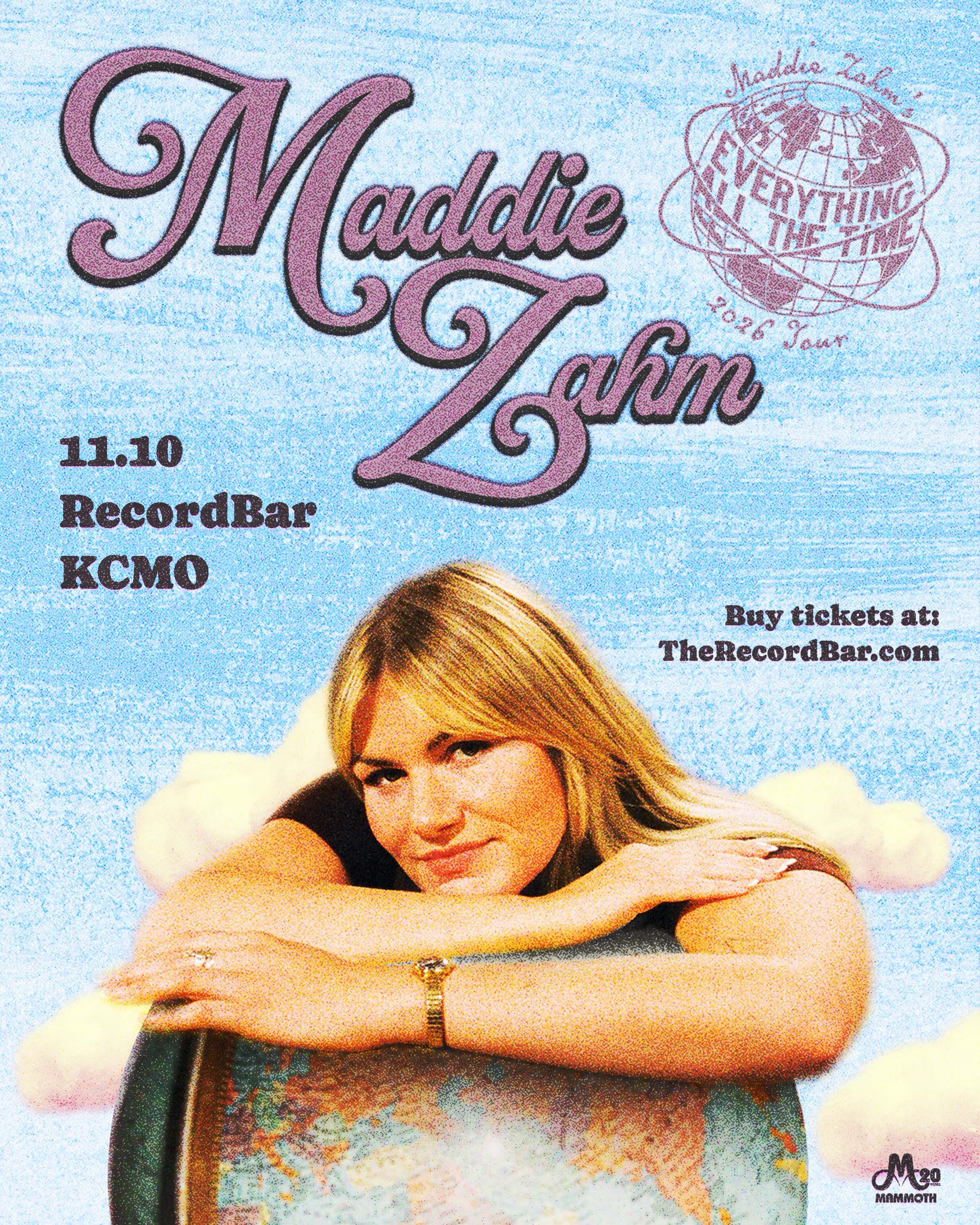 Just Announced: @maddiezahm at @recordbar on November 11!
Tickets are on sale Friday at 10am on Ticketmaster.