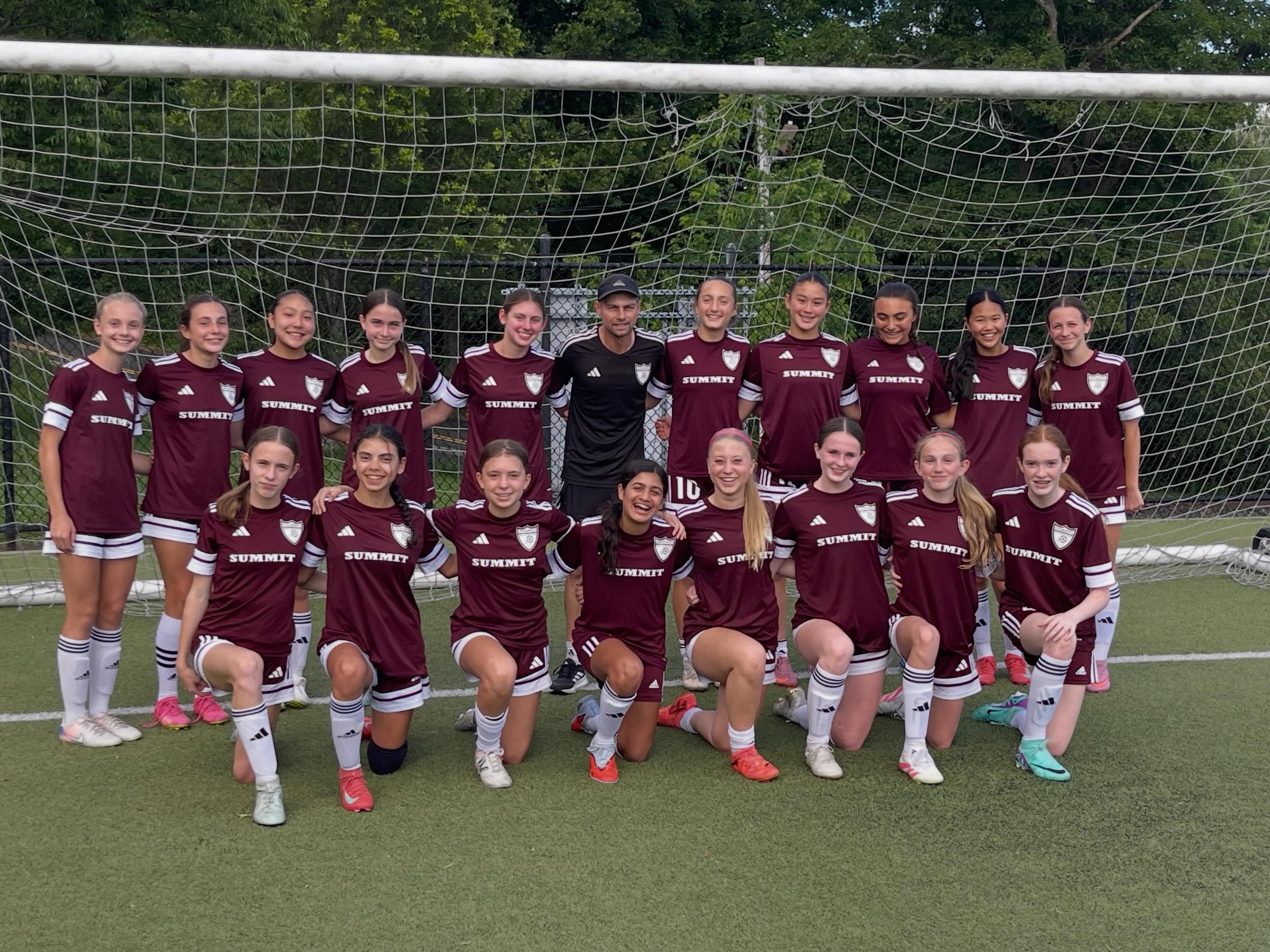 SSC Lazio players played their final game this past Sunday. They cruised to a 4-0 victory, capping six amazing years of development and competition all under the tutelage of Coach Tommy Owens.
Courtney Kumpf, who has been Lazio’s parent manager since its inception in Fall 2020, shared this: “We’ve had the privilege of watching them grow not only as soccer players, but as teammates, friends, and young women. From learning the fundamentals to competing at a high level, they’ve shown dedication, resilience, sportsmanship, and heart every step of the way. It’s been an amazing journey, and we’re so proud of all they’ve achieved together. We know they are all going to go on to do great things, and we’ll continue to cheer them on from the sidelines of their lives in true Lazio fashion.”