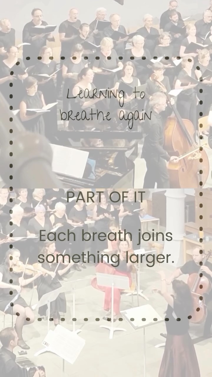 🦋
Learning to breathe again
Martín Palmeri: Misatango, Agnus Dei (Dona nobis pacem)
• Gemischter Chor PhoniXang Zürich
• Chœur Francophone de Zurich
• Kirchenchor Cäcilia de Tägerig
• Guest choristers from the Franco-German Choir of Freiburg im Breisgau
• as well as from German and French-speaking Switzerland
• Gianna Lunardi (mezzo-soprano)
• Luciano Jungman (bandoneon)
• André Desponds (piano)
• Nina Ulli (first violin and concertmaster)
• Jemma Abrahamyan (second violin)
• Scarlette Okle-Stocker (viola)
• Florian Rohn (cello)
• Sofus Gleditsch (double bass)
Nathalie Musardo Sigrist (conductor)
#StillHuman #WeeklySound #SoftResistance #Singing #SoundYoga