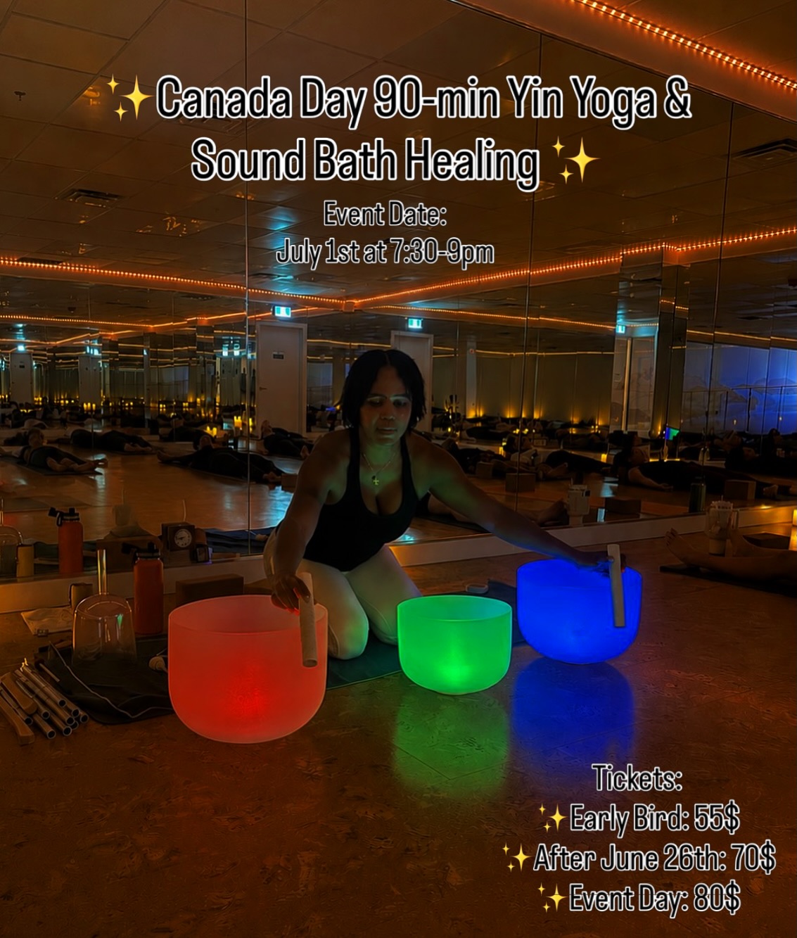 ✨Looking for a unique experience to finish your Canada Day off with? Level Up is excited to offer a Chakra Yin Yoga and Healing Sound bath class during the Gibbous Moon Phase to help support energetic release, introspection and gratitude✨ The Gibbous Moon Phase encourages you to shift away from high-intensity flows into grounding, calmness and the clearing of mental clutter. At 7:30pm on Canada Day allow yourself to be guided into a 90-minute meditative state with the support of select yin yoga postures paired with the calming frequencies of the sound bowls ✨ See your level up app, a front desk staff or leveluphotyoga.ca for more details 🫶🏻 #canadaday #gibbousmoon #yinyoga #grounding #soundbath