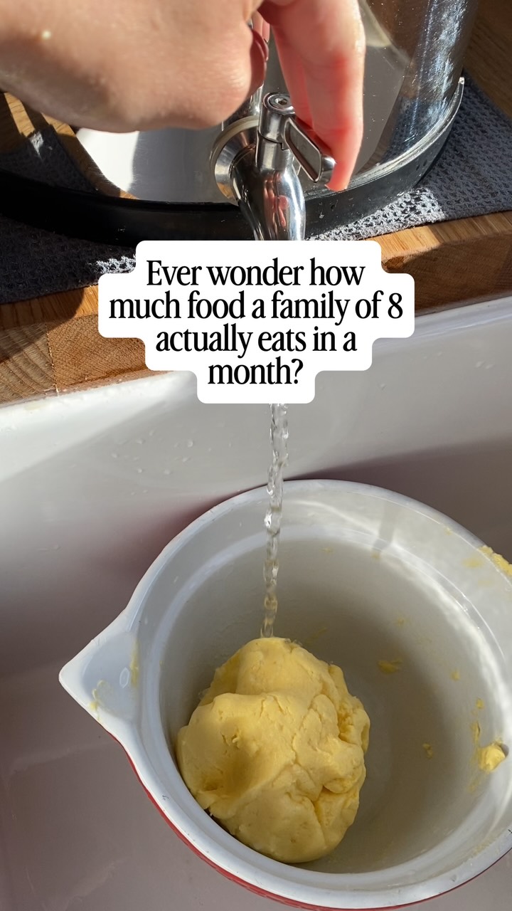 One month of food for our family of 8 🙌🏻
Where does all the food go? Well writing out these numbers showed me I’m not crazy, we really are just eating more as a a family! I used to have left overs and I’m finding I need to start adjusting quantities for all these growing kids 😅
#homestead #food #pantry #bulk