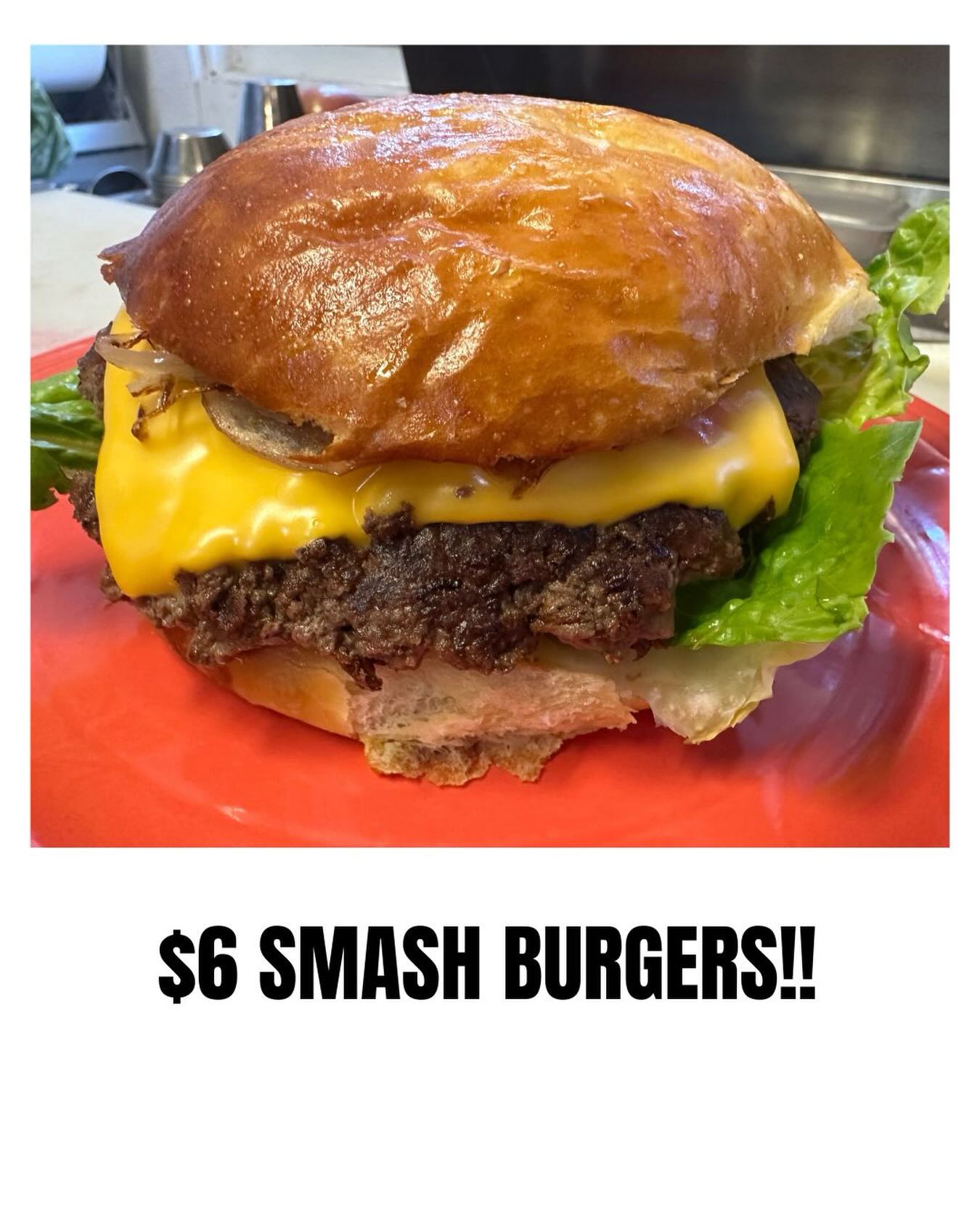 Today (Wednesday) and tomorrow (Thursday) June 10-11 get the smash burger for only $6 1/4 lb burger, American cheese, lettuce, pickle, tomato, grilled onions, special sauce on brioche bun!
$9-double meat double cheese
$7- sub a beyond burger
See you soon!
#oakland #smashburgers #cafe