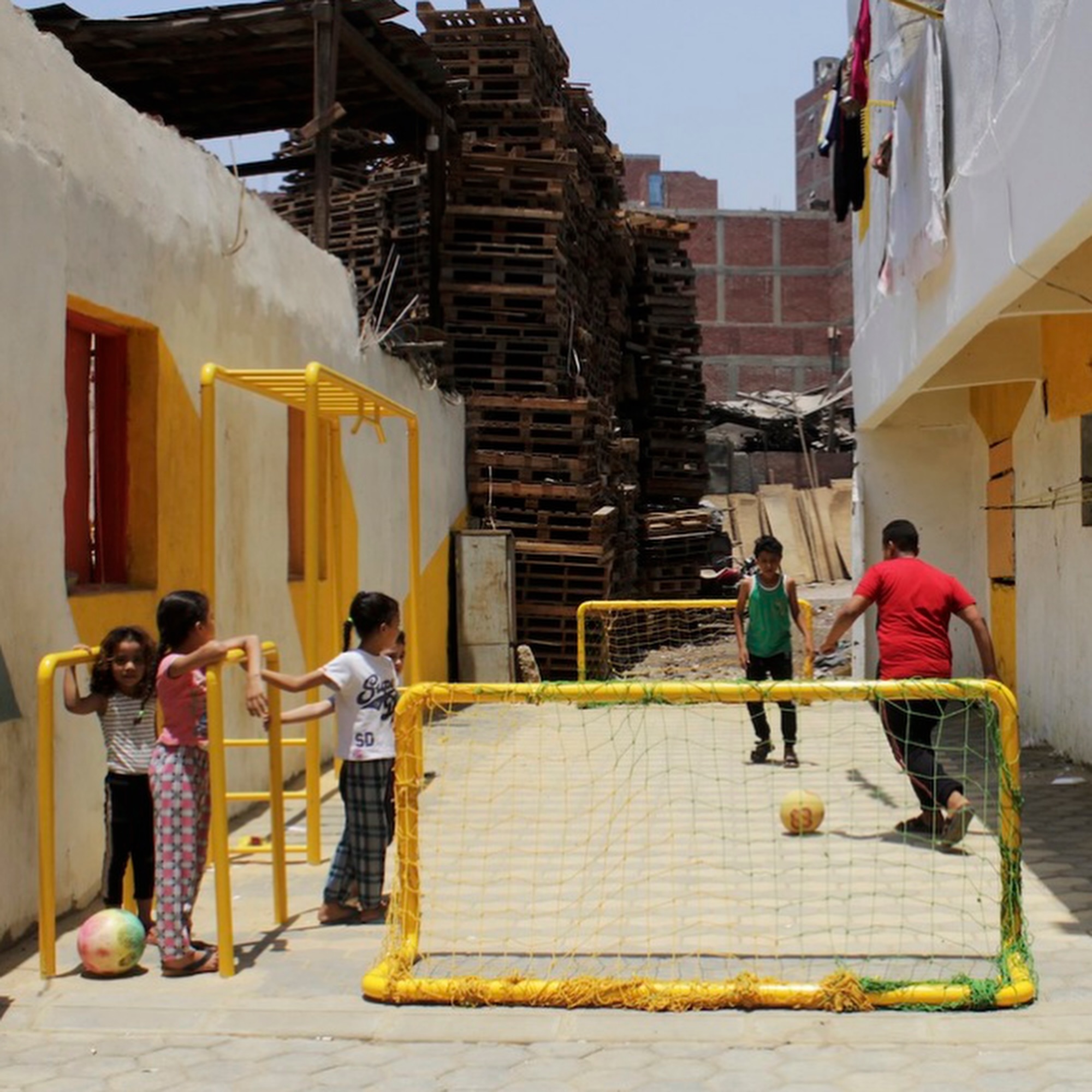 Happy 2026 International Day of Play! ❤️💜💛💚🧡
When we think about play, we often think about playgrounds. But what if the entire street became a place to play?
One of our favourite examples comes from the Magdy El Khouly Street Rehab project in Cairo, where a community-led street renewal transformed a run-down neighbourhood street into a safer, greener and more playful public space. Through engagement with local residents, simple interventions such as playful paving patterns, seating, landscaping, improved lighting and flexible spaces for children helped reimagine the street as a place for connection, creativity and everyday play.
What we love most about this project is that it recognises something many children instinctively know: play doesn't only happen in designated playgrounds. It happens in streets, laneways, courtyards and the spaces between buildings. When we design these everyday environments with children in mind, we create neighbourhoods that are not only better for children, but better for everyone.
On this International Day of Play, let's remember that creating playful cities isn't always about building more. Sometimes it's about seeing the potential in the spaces we already have and giving communities the opportunity to shape them.
Project: Magdy El Khouly Street Rehab
Architects: Ahmed Hossam Saafan
Location: Cairo, Egypt
#InternationalDayOfPlay #CitiesForPlay #ChildFriendlyCities #PlayfulCities #urbandesign