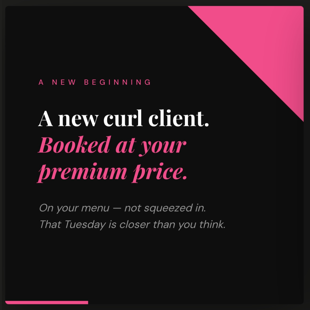The Complete Curl Service System is open!!
lifetime access, WhatsApp support, and every part of the service from consultation to the 360 Curly Cut.
Link in bio to join. 💖➿
#curlyhairstylist #curlspecialist #curlycuttingcourse #hairstylisteducation #curlyhairtraining