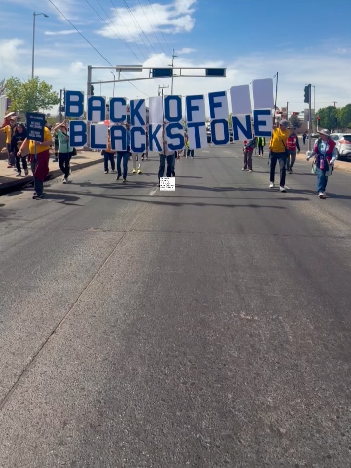 Hearing examiners find Blackstone and PNM violated New mexico laws and recommended undoing the 4 million stock deal 🙌
Mariel Nanasi, whose Santa Fe nonprofit @newenergyeconomynm is a party in the case, said Monday’s recommendation “raises serious questions about the fitness and judgment of the entities seeking to acquire one of New Mexico’s most important public utilities.”
Her group has long been critical of past utility deals, including the failed takeover of TXNM by Avangrid Inc. just a few years earlier.
“They spent millions of dollars on lawyers trying to explain away a transaction that never should have happened,” Nanasi said.
“Today’s decision sends a clear message: billion-dollar Wall Street firms do not get a hall pass to ignore state law.”
As reported by Justin Horwath in Abq Journal