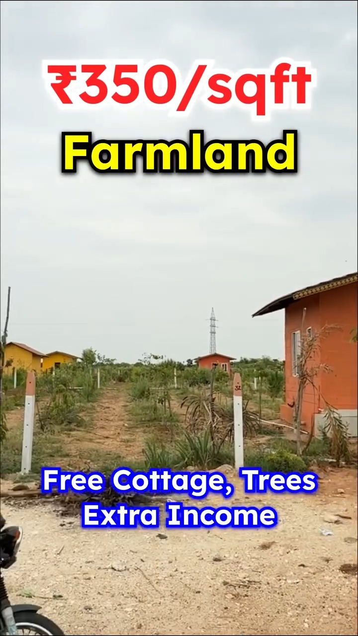 🌿 Own a 6,000 Sq.Ft. Managed Farmland with a FREE Cottage – Starting at Just ₹350/Sq.Ft.
Welcome to Nature Hills Mahaveer Farmlands, a premium 150-acre managed farmland community at Thadi Village, Madugiri, designed for families seeking nature, lifestyle and long-term wealth creation.
Every 6,000 sq.ft plot includes:
🏡 FREE Premium Cottage
🛋 FREE Furniture Package
✨ FREE Cottage & Interior Customisation
🌳 40 High-Value Timber Trees
🍎 40 Fruit Bearing Plants
👨🌾 FREE Plantation Maintenance for 15 Years
💧 Professionally Managed Drip Irrigation System
Enjoy a complete lifestyle destination featuring:
🏊 Mini Lake-Sized Swimming Pool
🏡 Premium Club House
💦 Rain Dance Arena
🌿 Ayurveda Wellness Centre
🎉 Convention Centre
🏫 Residential CBSE School Campus
🐄 Goushala & Farm-Life Experience
🌺 Landscaped Gardens & Fountains
🛣 Excellent State Highway Connectivity
🛡 Gated Community with High-End Security
📈 Our previous project, Nature Hills Farmlands & Resort, achieved nearly 2X growth in just 15 months, growing from ₹250/sq.ft to ₹499/sq.ft and is now completely sold out.
🌱 Invest in nature. Create wealth. Build a family legacy.
🚗 FREE Pickup & Drop Available for Site Visit
📲 Send a Hi on 97430 80253 to book your site visit today.