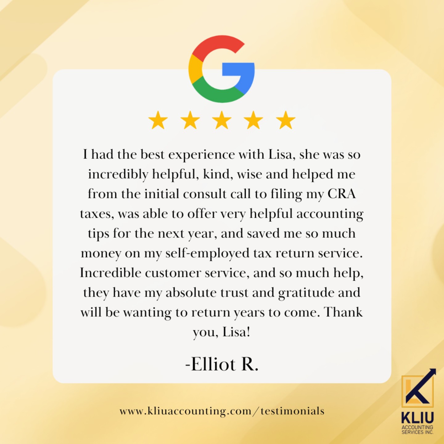 🌟 What Our Clients Say About Us 🌟
At K Liu Accounting Services Inc., we take pride in delivering exceptional bookkeeping, tax services, and accounting expertise. From small businesses to individuals, our clients trust us as their go-to Winnipeg accounting firm and virtual accountant for personalized solutions.
Don't just take our word for it! Read what our amazing clients have to say about our tax accountant Winnipeg services and accounting solutions by visiting 👉 Check out our link in bio!
Your success is our mission! 💼
#Bookkeeping #Accounting #SmallBusiness #Winnipegaccountant #Manitobabookkeeper #Manitobaaccountant #accountingservices #bookkeepingservice #CPA #ExploreMB #OnlyInThePeg #smallbusinessaccountant #SmallBusinessSupport #TaxAdvice #taxprofessional #taxspecialist #WinnipegAccountant #winnipegsmallbusiness