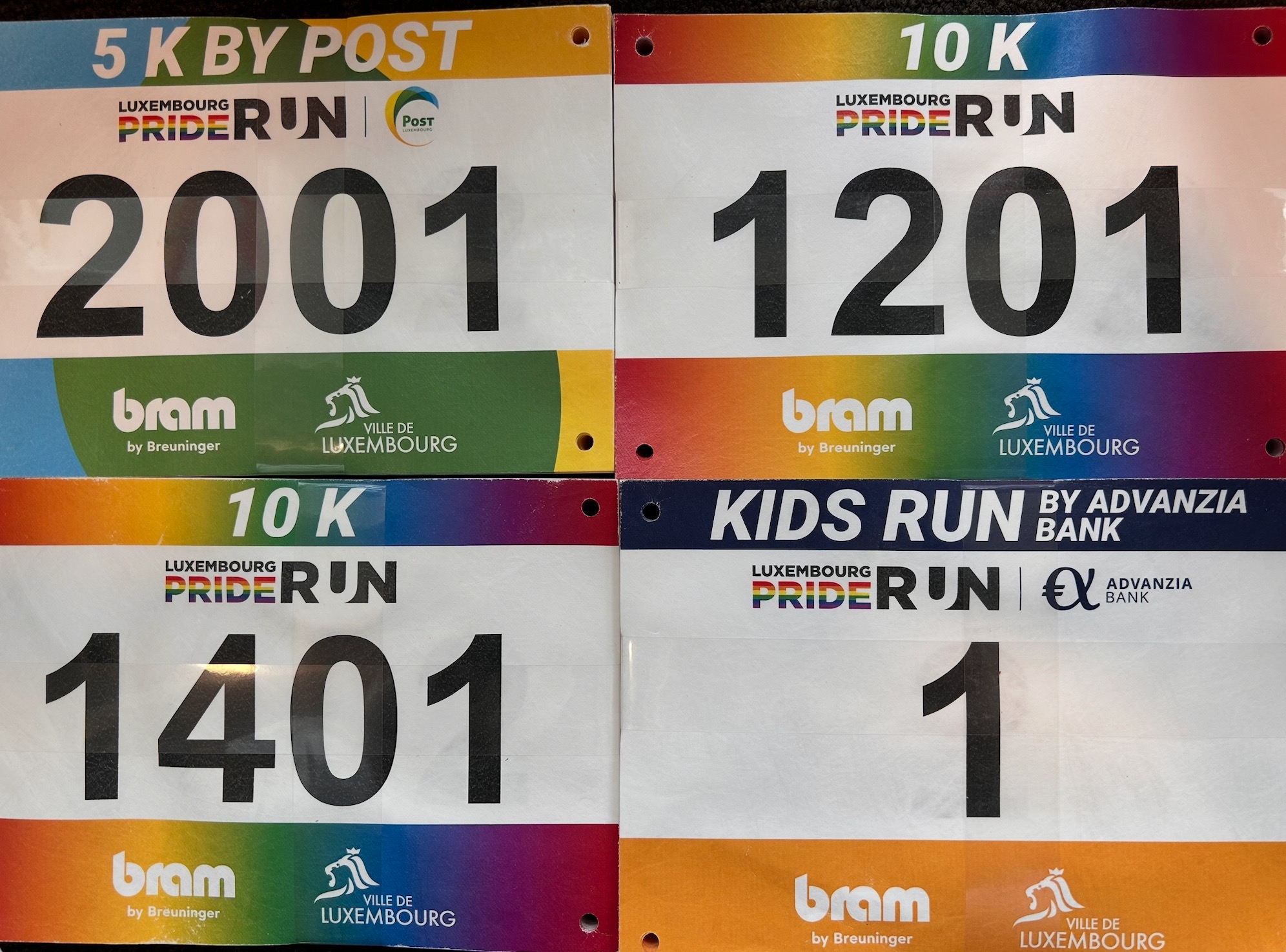 Fresh delivery: Pride Run bibs are in!
