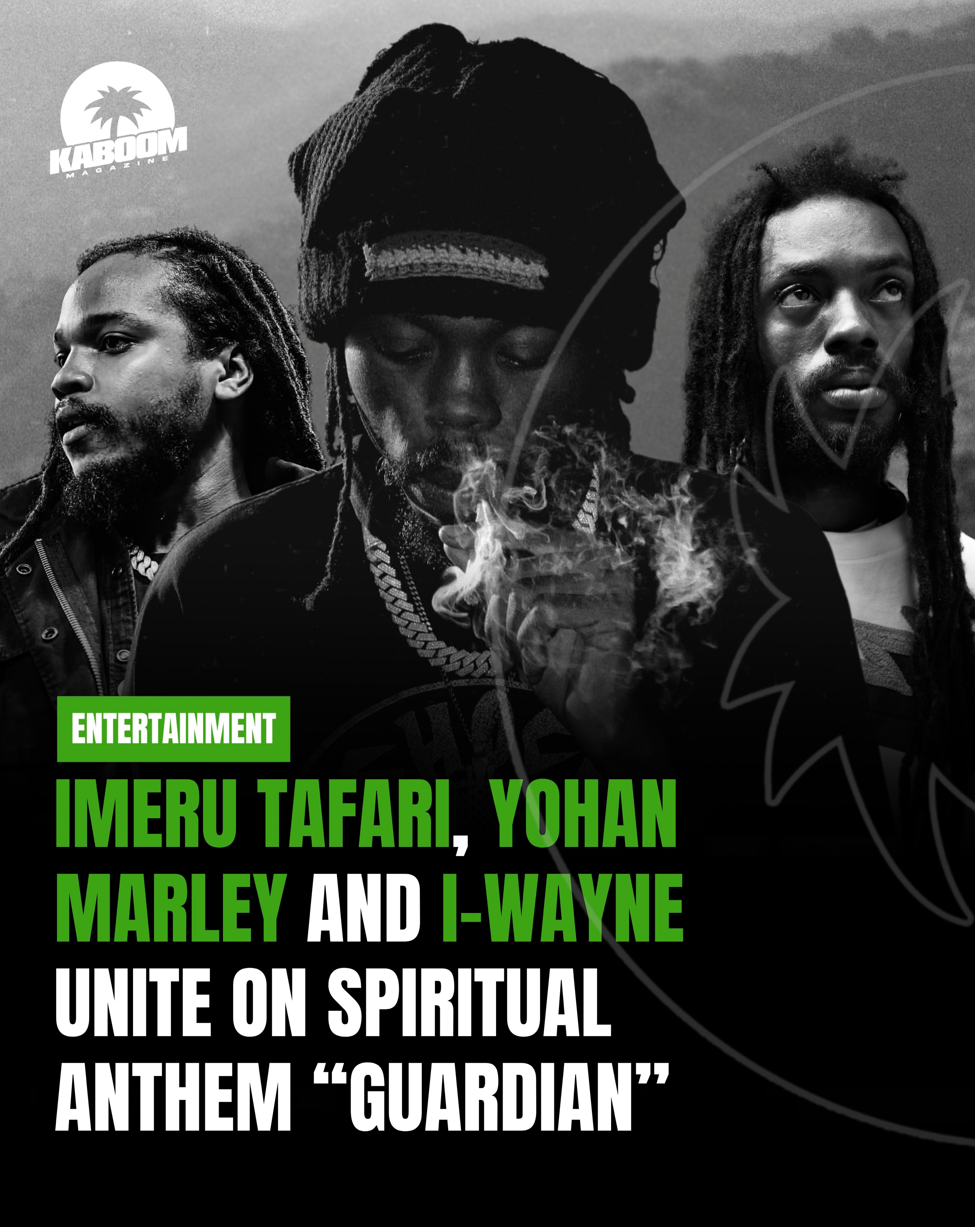Reggae artiste Imeru Tafari joins forces with Yohan Marley and veteran reggae singer I-Wayne for his upcoming single “Guardian,” slated for release on Friday, June 12.
Rooted deeply in Rastafari culture, the song delivers a spiritual message centered around faith in Rastafari and the guidance of Emperor Haile Selassie I as a protector and guardian.
The production is driven by authentic roots reggae elements, featuring live drums from Grammy-nominated musician Keneil Drumz.
Imeru Tafari, son of acclaimed reggae singer Queen Ifrica, has continued to build a reputation for music inspired by spirituality and conscious messages.
Over the years, he has collaborated with several notable artistes, with his most recognized release being “Elevate” featuring Popcaan, which has amassed nearly 80 million views on YouTube to date.
The rising reggae artiste is also expected to perform at Nothing Without God - LIVE this Saturday in Kingston.
More on Kaboommag.com 🗞
#kaboommag #kaboommagazine