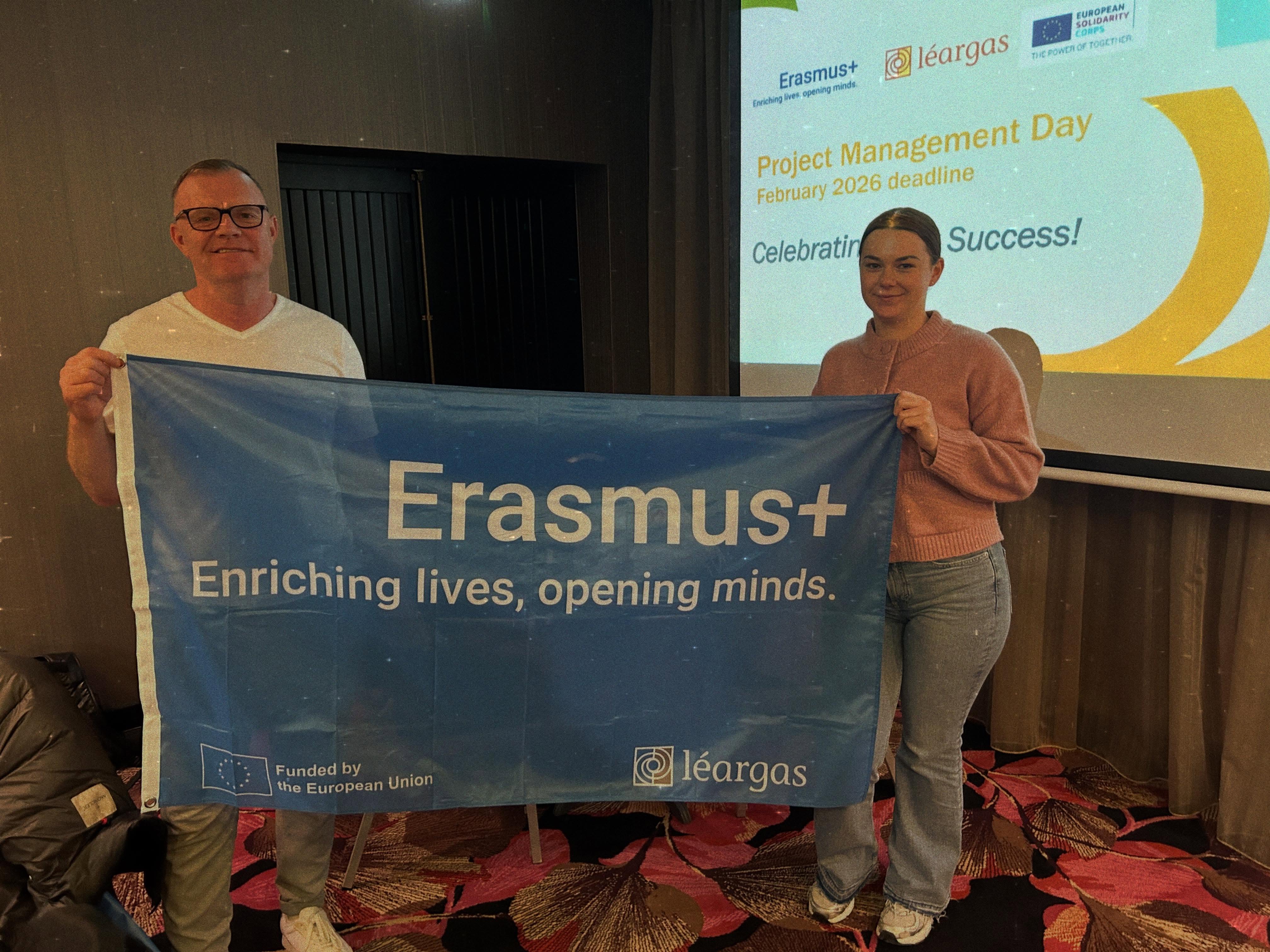 We are delighted to have attended the Erasmus+ & ESC project management day.
The event provided practical guidance for our upcoming project “ Beyond Stereotypes” with our young people. #ersamusplus #léargas #erasmus2026