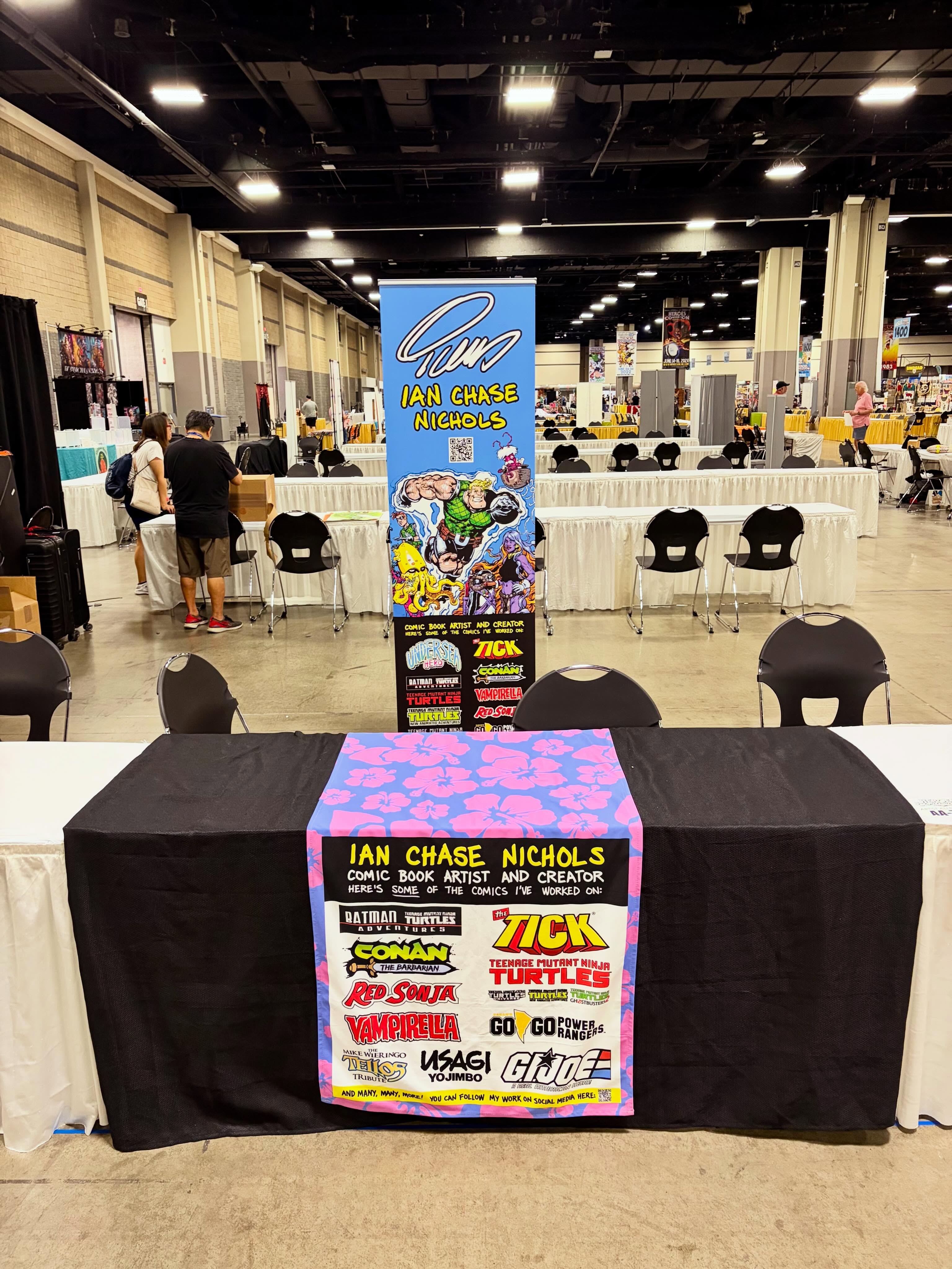 Dropped off my gear at @heroesonline Heroes Con. Table AA 794. Stop on by tomorrow. #comics #comicart #comicartist #heroescon2026