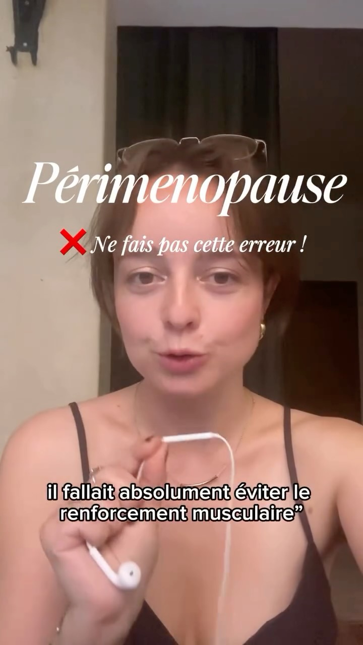 Ne fais pas cette erreur 📌
Il y a des phrases comme ça qui me font hérisser les poils aha ! Et le "on m'a dit qu'il fallait éviter le renforcement en périmenopause" en fait parti
Les oestrogènes jouent un rôle protecteur dans la santé musculaire & osseuse et participent aussi à la régulation du métabolisme énergétique.
Alors forcément, pendant cette phase de transition, où les oestrogènes diminuent progressivement, soutenir et renforcer nos muscles devient une véritable protection métabolique !
Bref, n'ayez pas peur d'aller à la salle ❤️