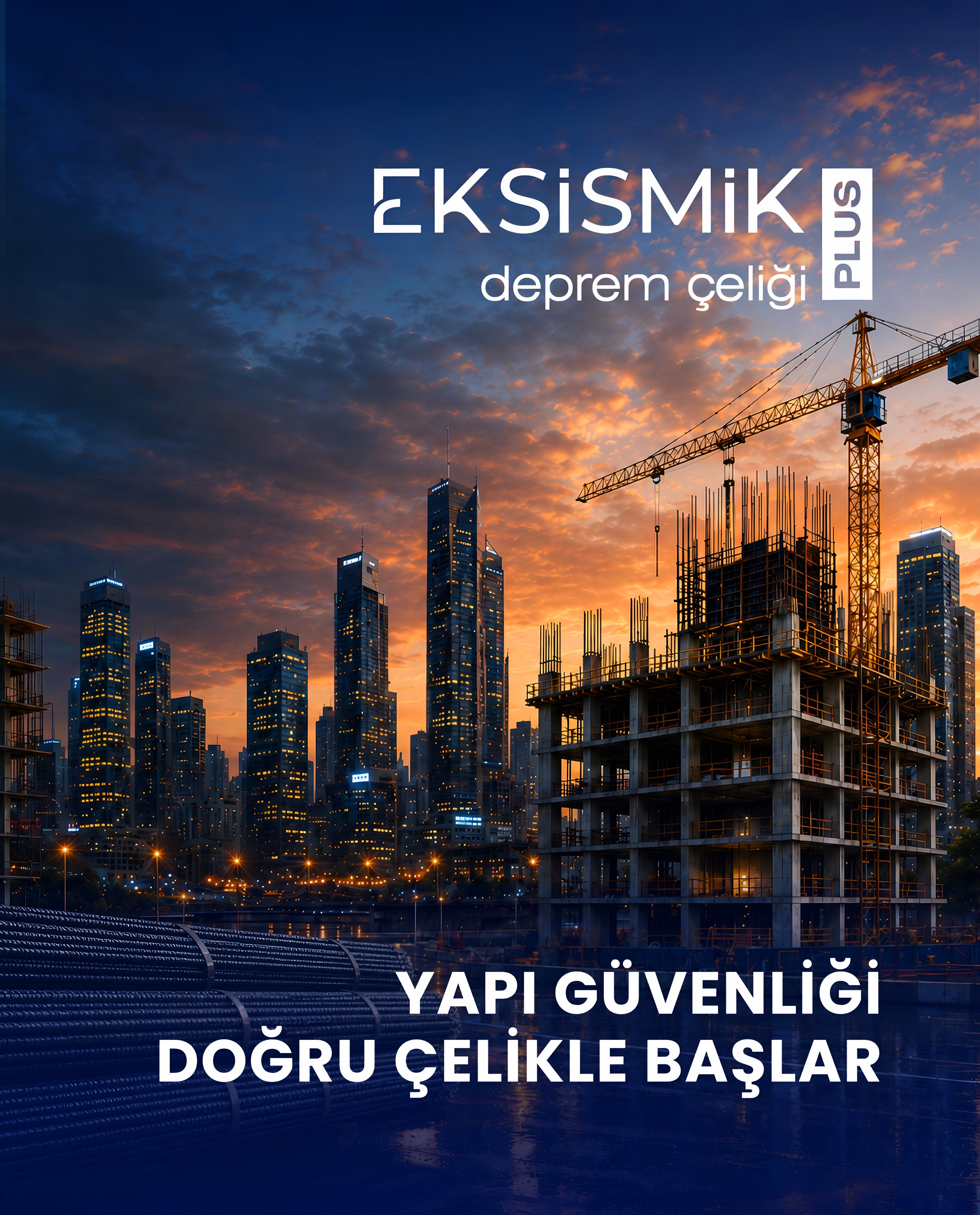 Güvenli yapıların temeli, doğru malzeme seçimiyle başlar.
Eksismik® Plus Deprem Çeliği; yüksek süneklik, homojen mukavemet ve üstün mekanik performansıyla deprem yüklerine karşı yapı güvenliğini destekler.
Geleceğin güvenli şehirleri için çeliğe değer katıyoruz.
-----///-----
The foundation of resilient structures begins with the right material choice.
Eksismik® Plus Seismic Rebar supports structural safety against seismic loads with high ductility, homogeneous strength, and superior mechanical performance.
We add value to steel for safer cities of the future.
#Ekinciler #EksismikPlus #İnşaatÇeliği #YapıGüvenliği