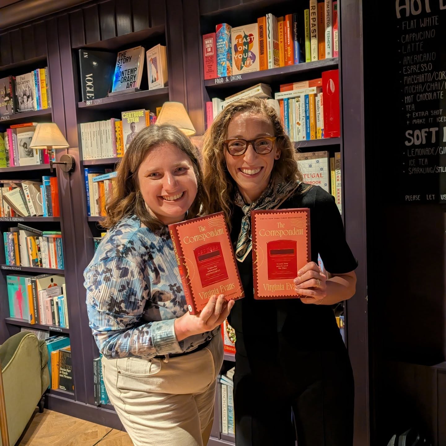 Congratulations to @virginia.l.evans and @lyse.doucet on winning the @womensprize for Fiction and Non-Fiction respectively 💫💫💫
Both The Correspondent by Virginia Evans and The Finest Hotel in Kabul are hugely deserving against the backdrop of two quite extraordinary shortlists that demonstrated the range and skill of writing by women across all genres and fields of study.
We were lucky enough to be invited along to the ceremony and the iconic party in Bedford Square last night and it exemplified all that is good about books and what a literary prize should be: the absolute best of talent celebrated without sense of competition but with community, kindness, inclusion and warmth. In a world in which women are so regularly pitted against one another, what a privilege to witness this outpouring of joy, respect, friendship and kindness amongst peers. We also got to hang out with wonderful writer and reader friends, including last year's Women's Prize for Fiction winner and author of BookBar's 2024 Book of the Year, Yael Van Der Wouden.
The Correspondent is one of our favourite books of recent years: generous and moving, following one woman as she writes letters over a decade, it's full of life in it's fullness: love, regret, friendship, and quiet longing.
We were so proud to welcome Virginia to BookBar in March for an extraordinary conversation BUT if you missed out on our sold out event, you can hear from Virginia (virtually) if you join our July BookClub. For £15 you will get a copy of the book and a virtual author interview with Virginia (plus extra perks including early access to events so you don't miss out in future!) and the ability to sign up to meet other BookClub members in our shops to discuss The Correspondent.
Head to the link in our bio to sign up.
And finally: read these incredible shortlists, all available at BookBar and hugely recommended by our passionate team of booksellers, and let's read and celebrate books by women and all the incredible work of the @womensprize and its mighty team!
Ps- we have copies of The Correspondent freshly in paperback and The Finest Hotel in Kabul in hardback in both of our shops!