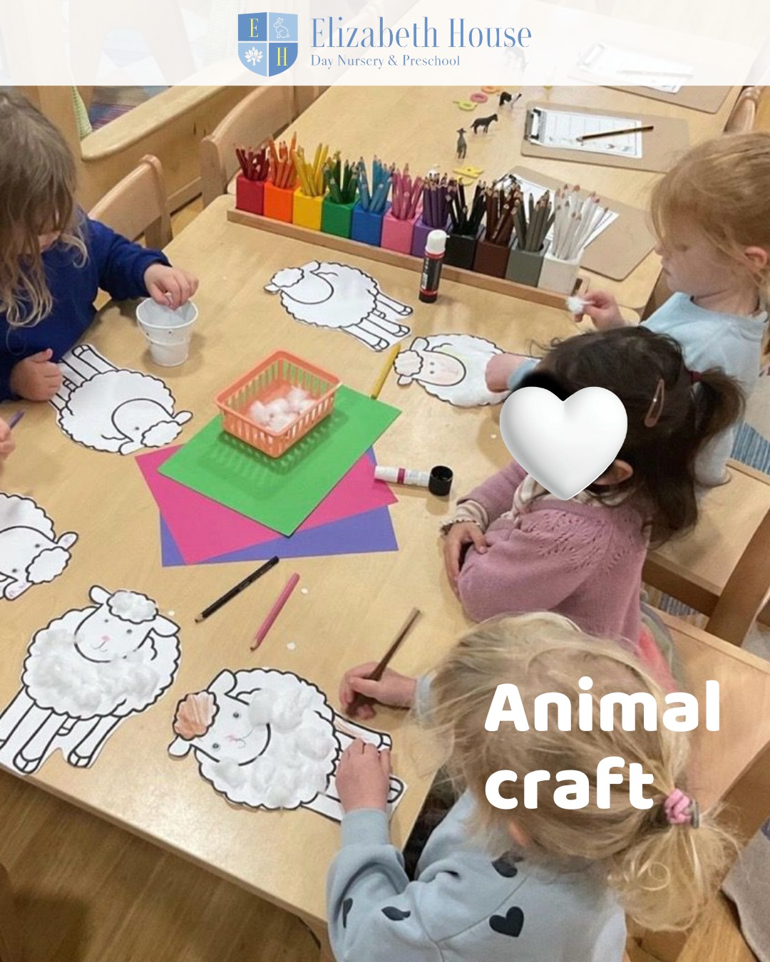 The children have been getting creative with some animal-themed crafts as part of our All About Animals topic. From painting to sticking and decorating, thereโs been lots of imaginative fun along the way!
#preschool #elizabethhousenursery #nursery #earlyyears #eyfs #wallingford #oxfordshire #animalcrafts #learningthroughplay