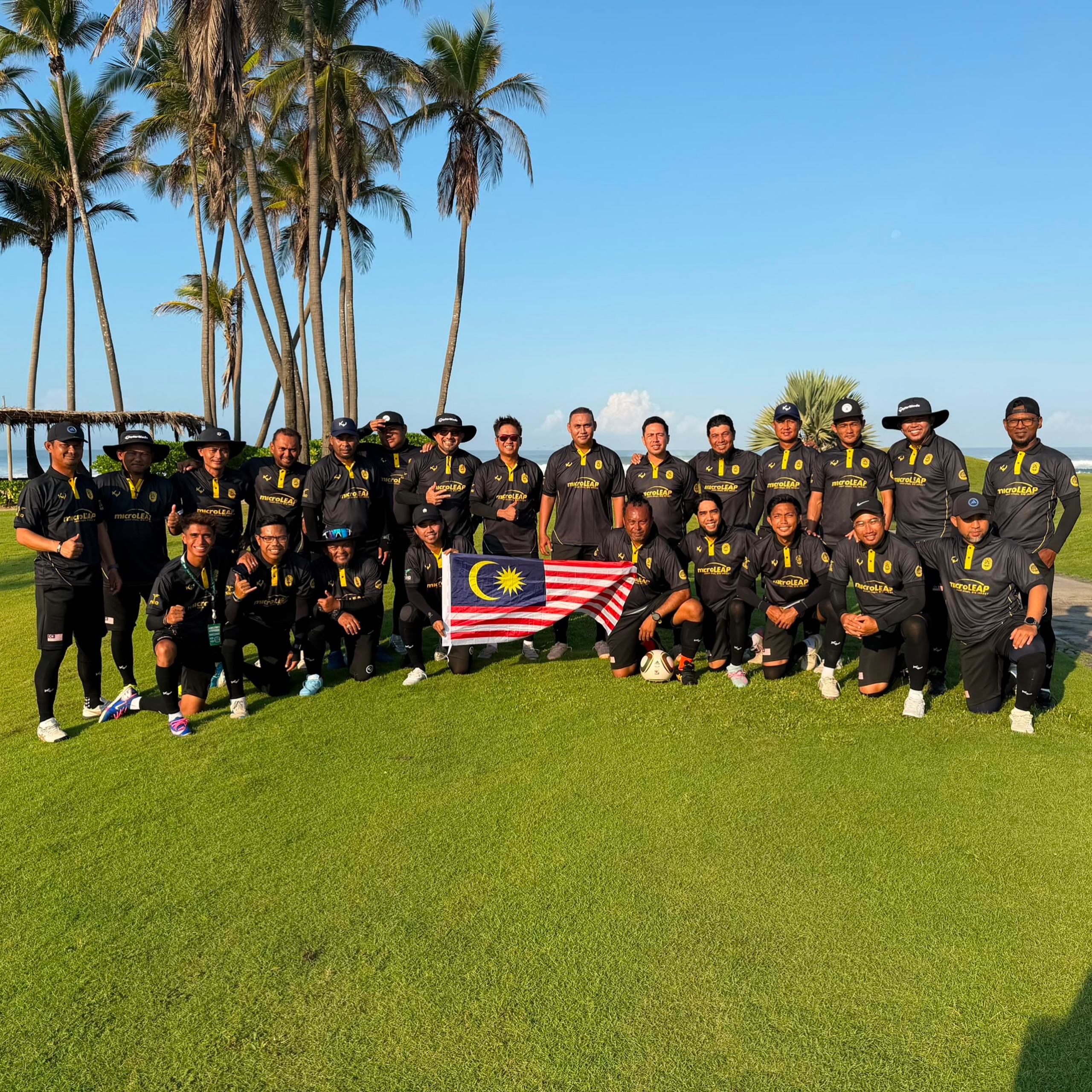 Our journey at the FootGolf World Cup has come to an end, and what an experience it has been.
Competing against the best players from around the world, Team Malaysia showed determination, resilience, and pride in every match. The Menโs Team finished in 17th place, while our Menโs Senior Team secured an impressive 10th-place finish.
These results are more than just numbers. They represent countless hours of training, sacrifices made by players and families, and the unwavering support from everyone who believed in us.
We may be returning home, but we do so with valuable experience, unforgettable memories, and even greater motivation for the future. Thank you to our supporters, sponsors, officials, and everyone who stood behind Team Malaysia throughout this journey.
The dream continues. ๐ฒ๐พโฝ๏ธ
#TeamMalaysia #FootGolfWorldCup #MalaysiaBoleh #FootGolfMalaysia