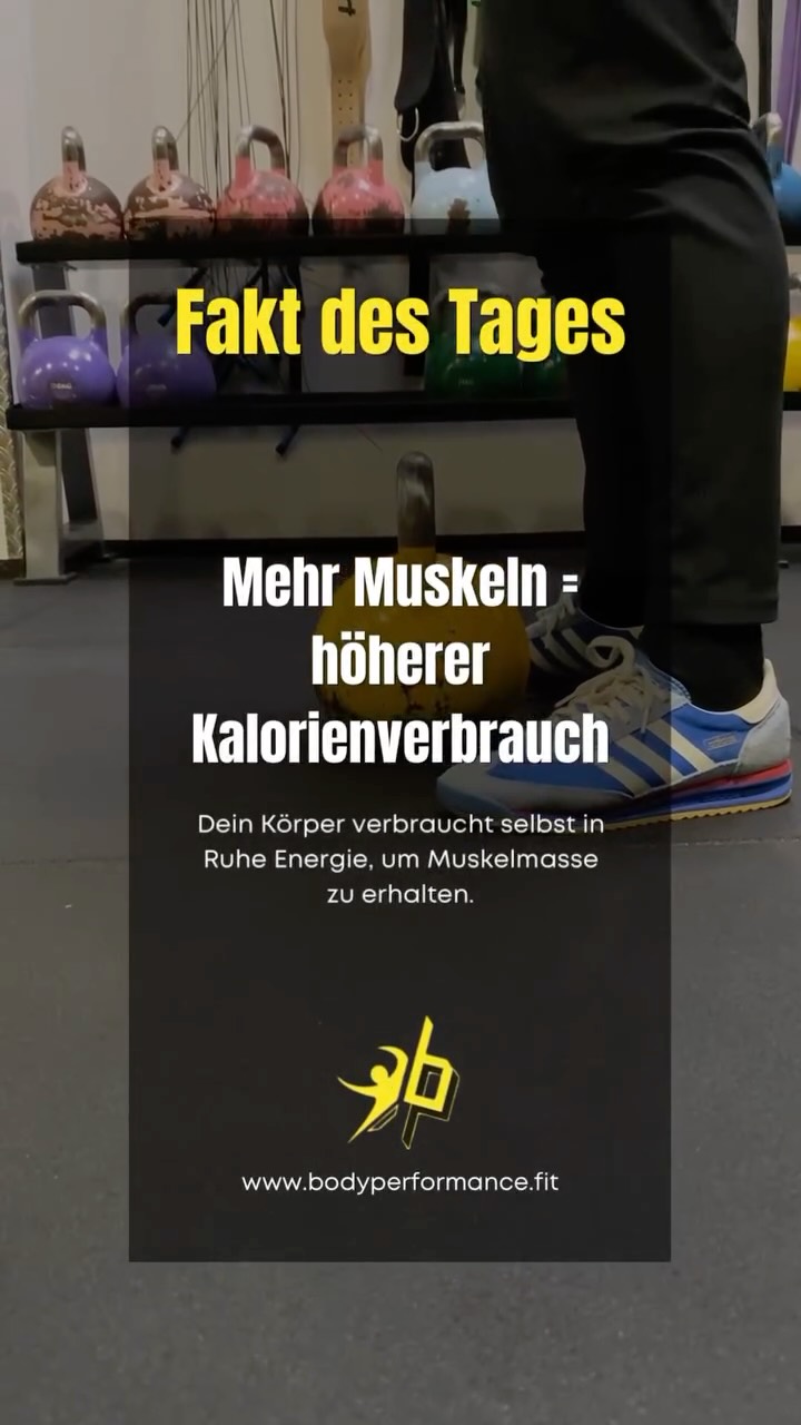 Wusstest du schon?💪 Mehr Muskelmasse bedeutet einen höheren Energieverbrauch – auch in Ruhe.🔥
Muskeln benötigen ständig Energie, um erhalten zu bleiben. Deshalb kann Krafttraining langfristig dabei helfen, den täglichen Kalorienverbrauch leicht zu erhöhen.📈🏋️♀️
Natürlich spielen auch Bewegung, Ernährung und Alltag eine wichtige Rolle – aber jede aufgebaute Muskelzelle ist ein Plus für deine Fitness.✨
#bodyperformance #bodyperformancestudio #bodyperformanceleibnitz #xundmacher #diexundmacher