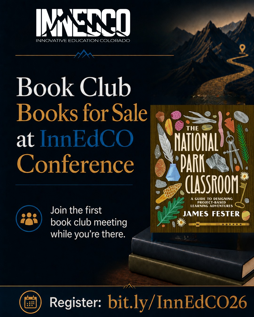 📚 Get the book. Join the conversation, get college/PD credit through InnEdCO's online courses!
Book club books will be available for sale at the InnEdCO Conference! Pick up this year’s book club title, Designing PBL Adventures, and join us for the book club’s first meeting while you’re there!
It’s not too late to register: bit.ly/InnEdCO26
#InnEdCO #EdTech #ProjectBasedLearning #TeacherPD #BookClub