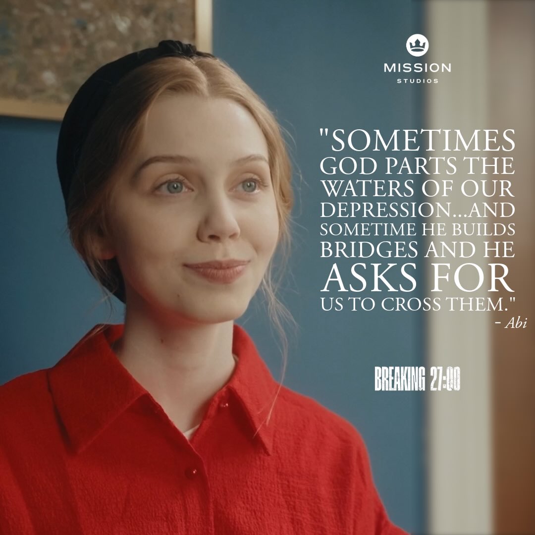 In life God works with each of us individually and outcomes of our struggles may look different than others. Towards the end of the film Abi makes this powerful quote.
No matter where you find yourself you in the battle of life, know that God is with you every step of the way. You are not alone. #breaking27 #mentalhealthawareness