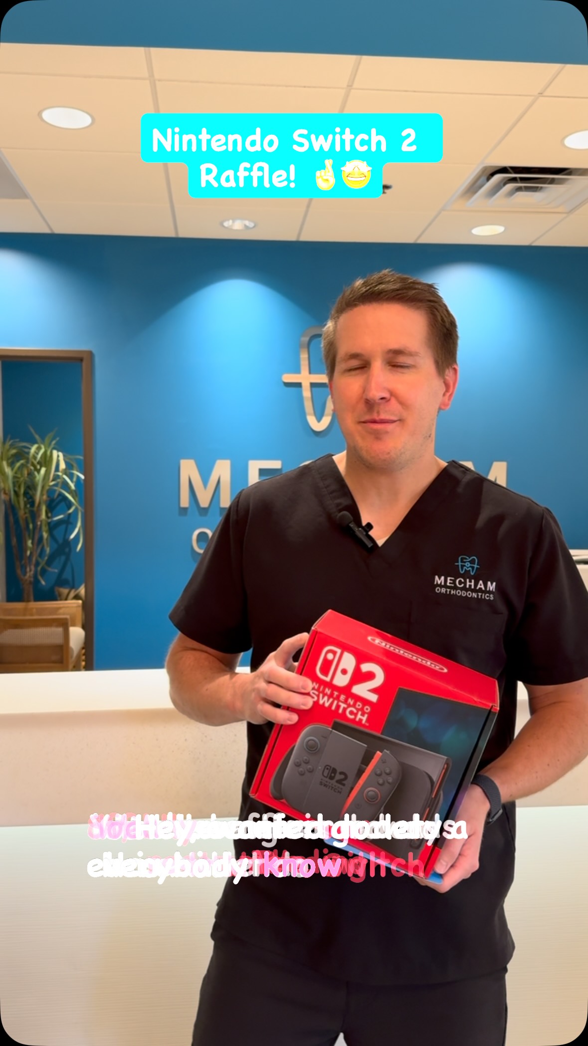 Exciting news! 🎉 We’re raffling off a brand new Nintendo Switch 2! 🎮 Refer a friend or family member for a consultation to get entered. 🤝 Good luck, and thank you for being part of our Mecham Orthodontics family! 🙏 #MechamOrtho #NintendoSwitch2
