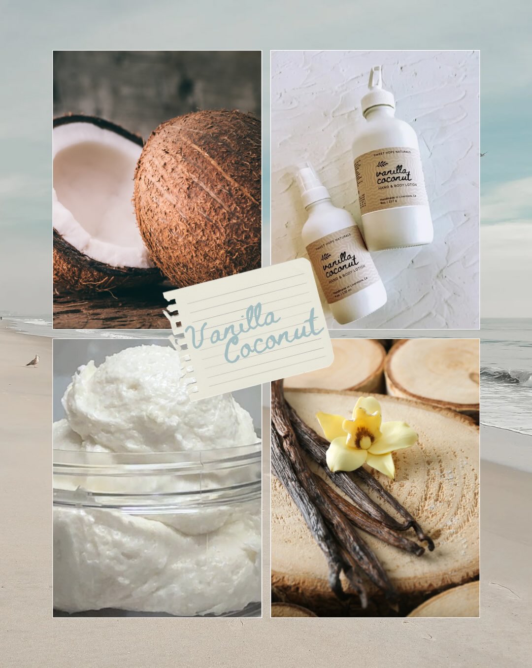 Meet Vanilla Coconut ☀️🌴
Inspired by slow days along the California coast, this scent blends creamy coconut, soft vanilla, delicate jasmine, and a touch of sun-ripened peach. Warm, comforting, and effortlessly beautiful.
Think golden sunshine, salty breezes, and nowhere to be but right here in the moment.
Our newest summer collection is coming soon.
What is your favorite summer scent?