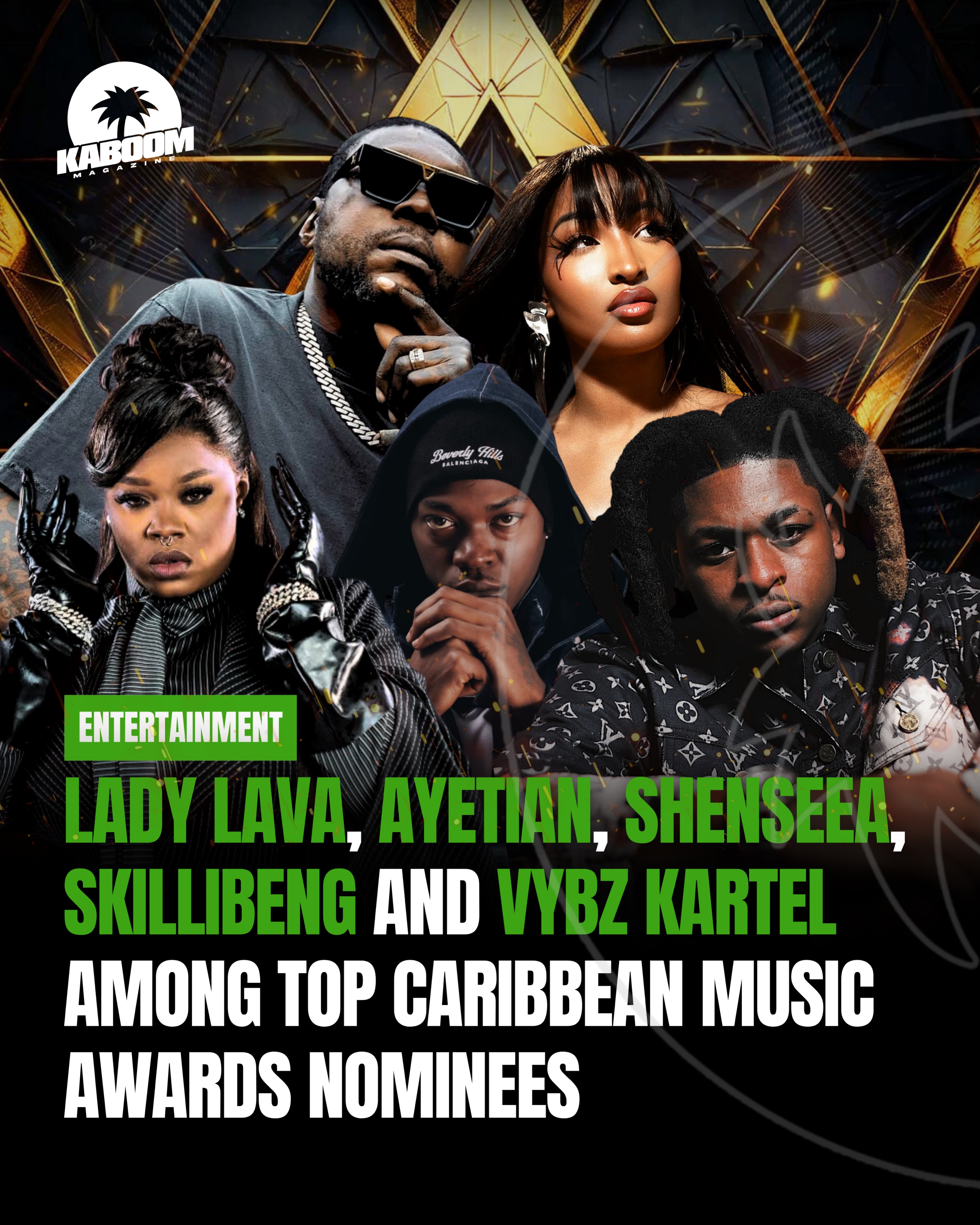 The Caribbean Music Awards is gearing up for its fourth annual staging with its biggest edition yet, celebrating the artistes, songs and cultural forces shaping Caribbean music worldwide.
This year features over 250 nominees across more than 40 categories, while voting officially opens today, June 10, and runs through August 10, 2026. New categories including Dennery, Zess, Konpa, Chutney Soca, Jab and French Caribbean music further expand the Awards’ growing cultural reach.
Leading the nominations is Lady Lava with nine nods, followed by Ayetian, Machel Montano and V’ghn with seven each. Shenseea and Skillibeng earned six nominations, while Masicka, Popcaan, Valiant, Vybz Kartel and Yung Bredda each secured five nominations.
In the Best Song of the Year category, “Shake It to the Max (Fly) Remix” by Moliy, Skillibeng, Shenseea and Silent Addy stands out as one of the leading contenders, earning multiple nominations across categories. Ayetian and Govana’s “Weh Yah Deh Pon” along with Valiant’s “Passenger Princess” also rank among the year’s standout nominees.
More on Kaboommag.com 🗞