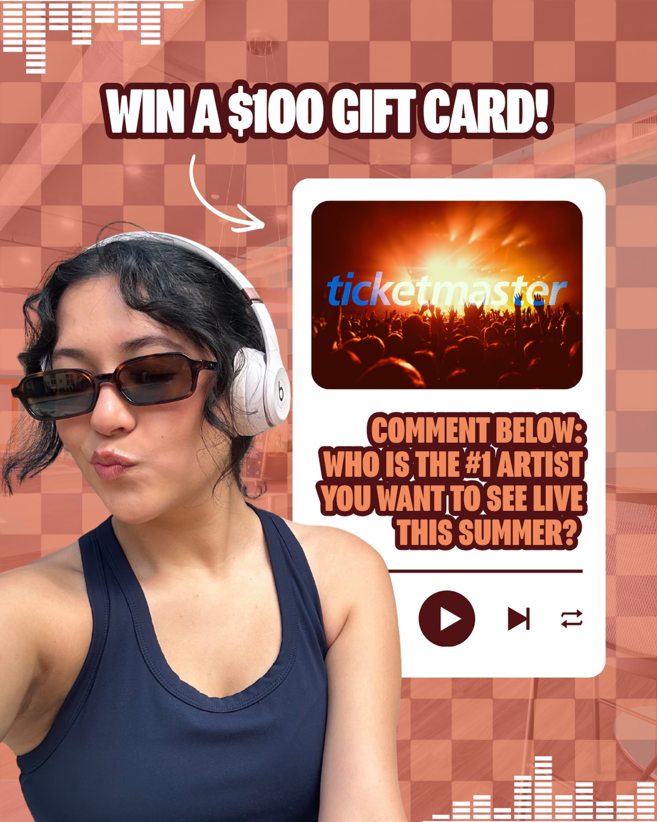 🎫 GIVEAWAY ALERT: Win Your Way to the Front Row! 🎫
Summer is calling, and the setlists are looking amazing. We want to send one lucky winner to the show of their dreams with a $100 Ticketmaster Gift Card!
How to Enter:
❤️ Like this post AND story
💬 Comment below and tell us: Who is the #1 artist you want to see live this summer?
#CollegeTownCommunities #LiveWithin