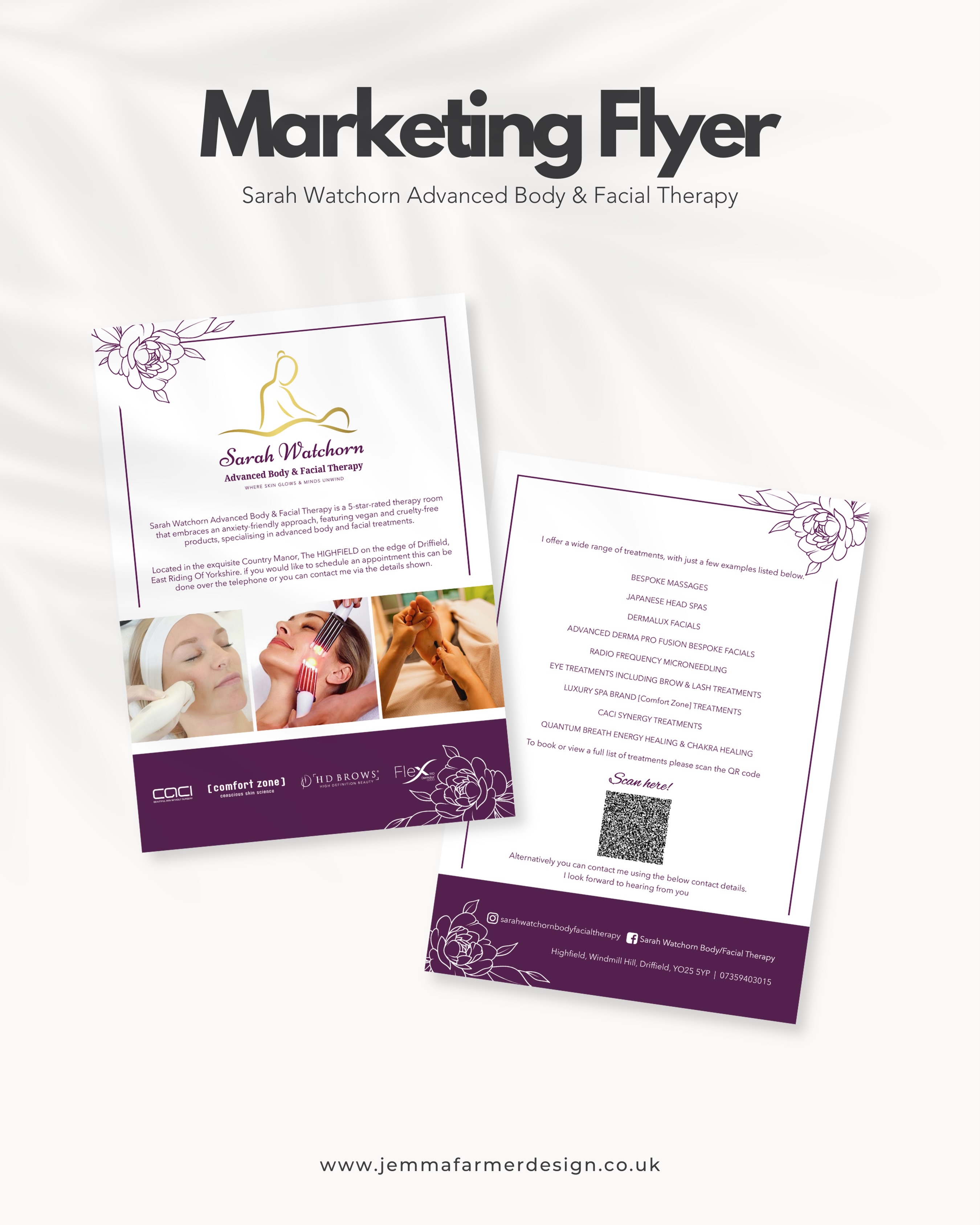 Are you looking for marketing material?
Drop me a message to discuss design and print options 📲