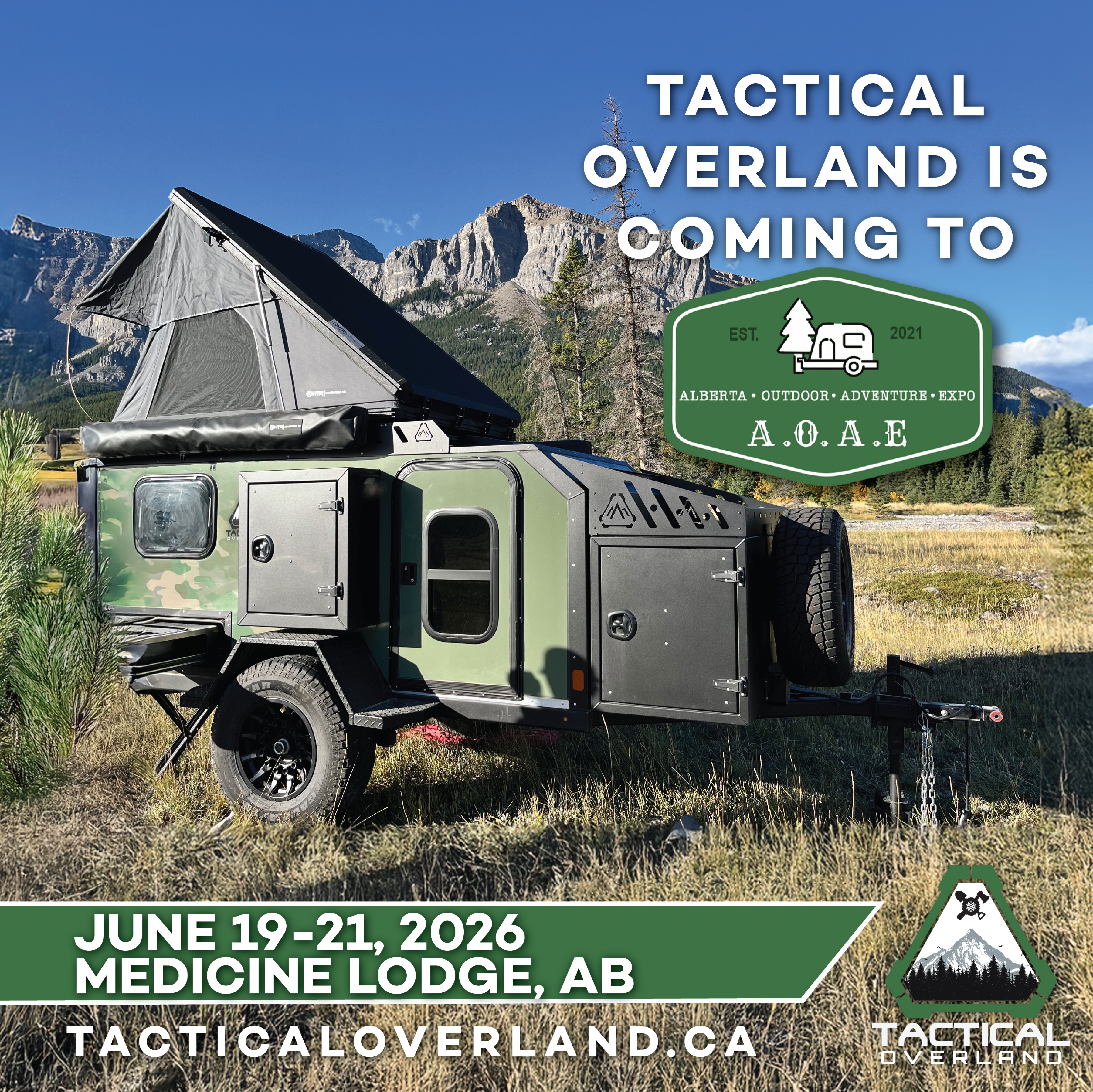 We’re excited to be heading to the Alberta Outdoor Adventure Expo! 🏕️🔥🌲
If you love camping, overlanding, off-road adventures, and spending time outdoors, this is an event you won’t want to miss. With hands-on workshops, outdoor activities, camping, live entertainment, and some of the best brands in the industry all in one place, it’s shaping up to be an incredible weekend. The expo features more than 50 exhibitors and 40+ classes designed for outdoor enthusiasts of all experience levels.
Stop by, say hello, and check out the trailers built for wherever the road leads. We can’t wait to meet fellow adventurers and talk all things camping, exploring, and life off the beaten path.
Will we see you there? @aoaexpo
#tacticaloverland #aoae #camping #campinggear #adventure
