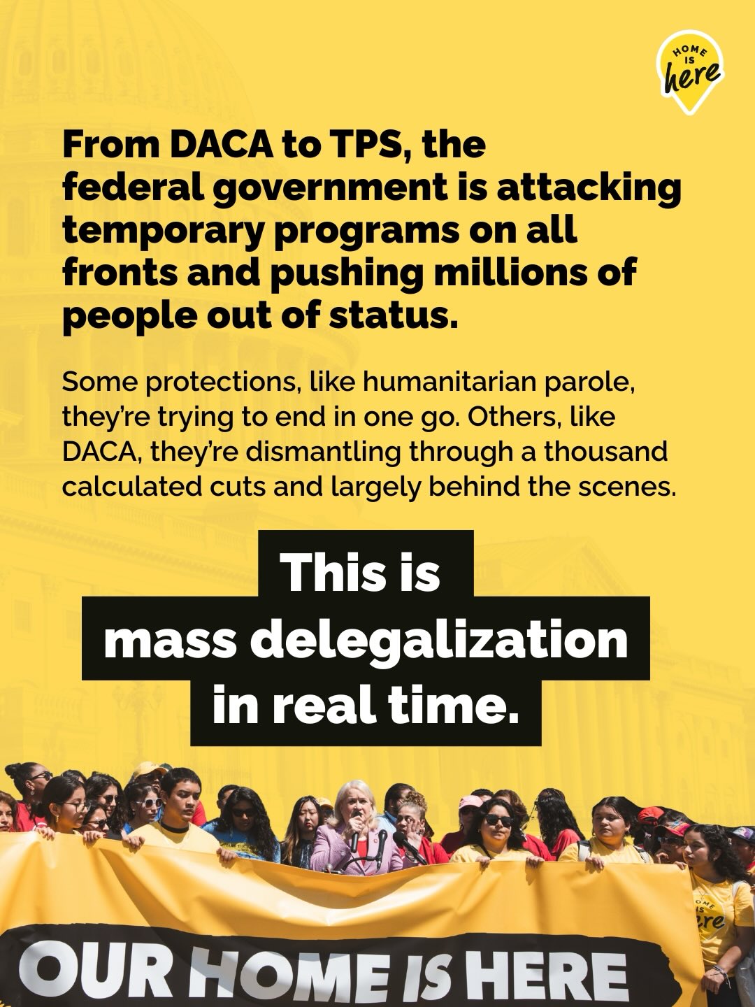 DACA’s upcoming anniversary on June 15th is not just a milestone. It is a reminder of what is at stake for all of us as the federal government continues to push millions out of status.
✍️ Send a letter to Congress: Demand a pathway to citizenship now. Link in @unitedwedream bio. 📲 Text HOME IS HERE to 787-57 for the latest updates
https://unitedwedre.am/14YearsDACA_HIH
#HomeIsHere #DACA #DACAAnniversary #CitizenshipNow