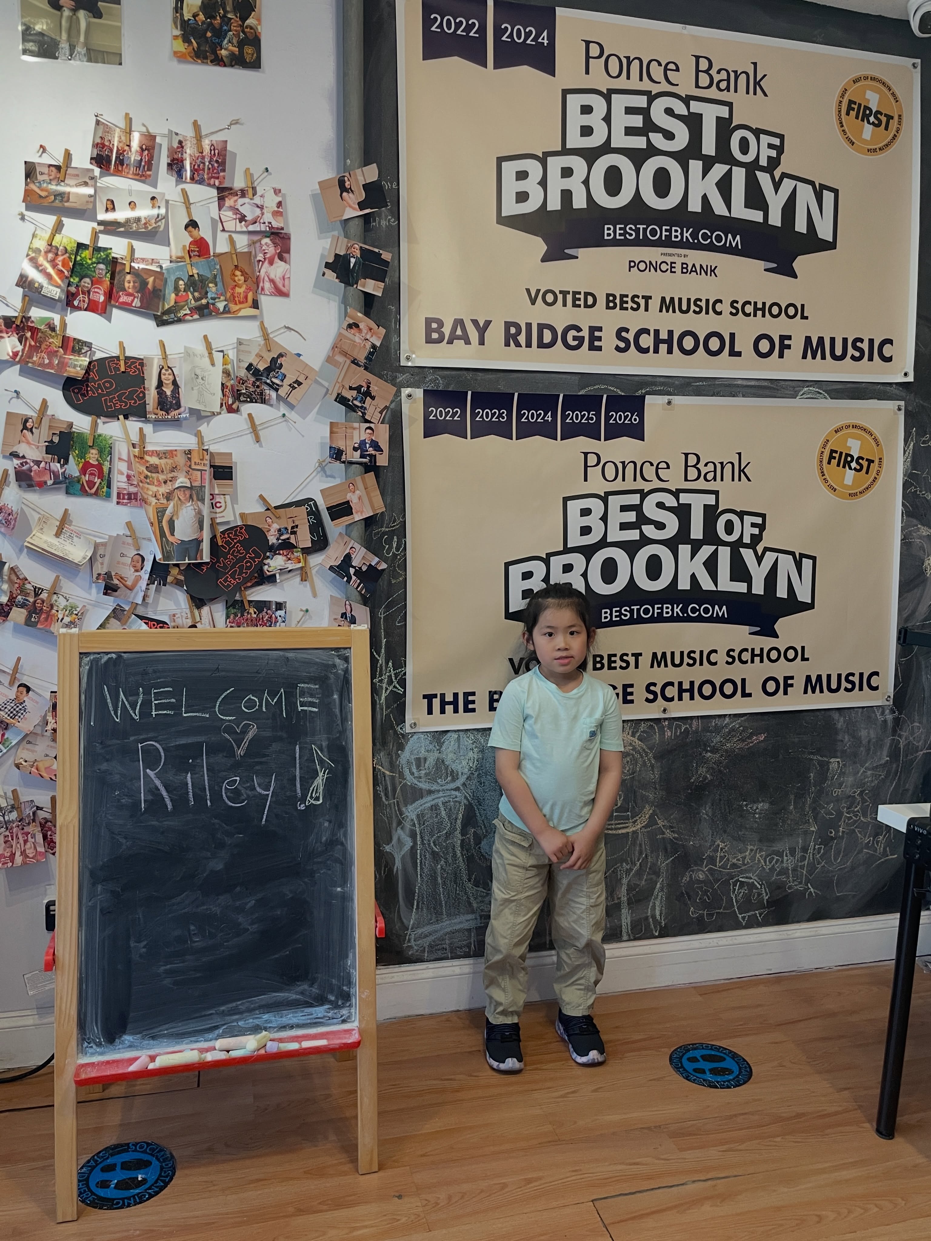 Welcoming our new rockstar student Riley! 🎹🎶🎵🎶 #musiclessons #musicschool #pianolessons #bayridge