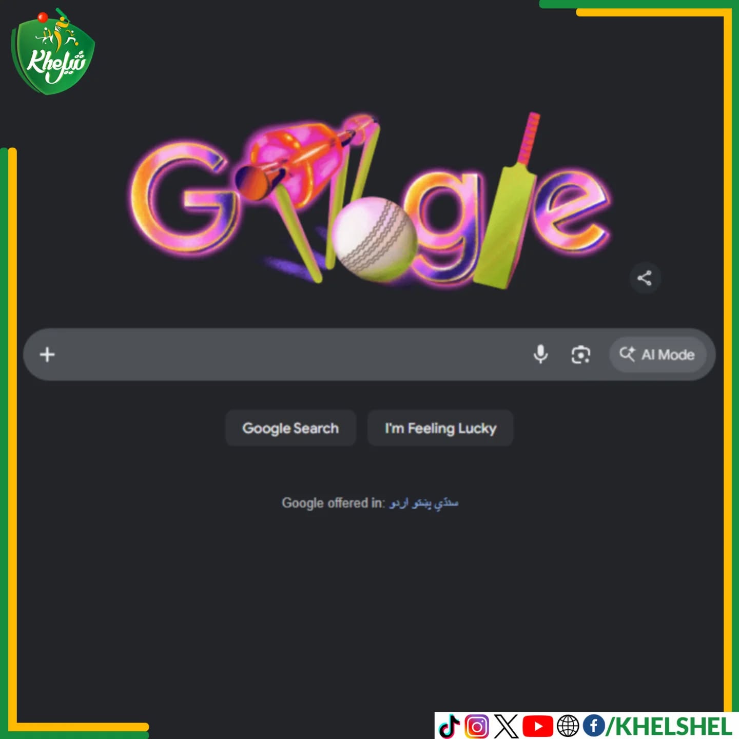 New Google Doodle unlocked! 🔓✨ Celebrating the opening of the Women’s T20 World Cup 2026. Time to rally behind the world's best as they swing for glory! 🏏🏆
#Cricket | #Pakistan | #T20WorldCup | #Google