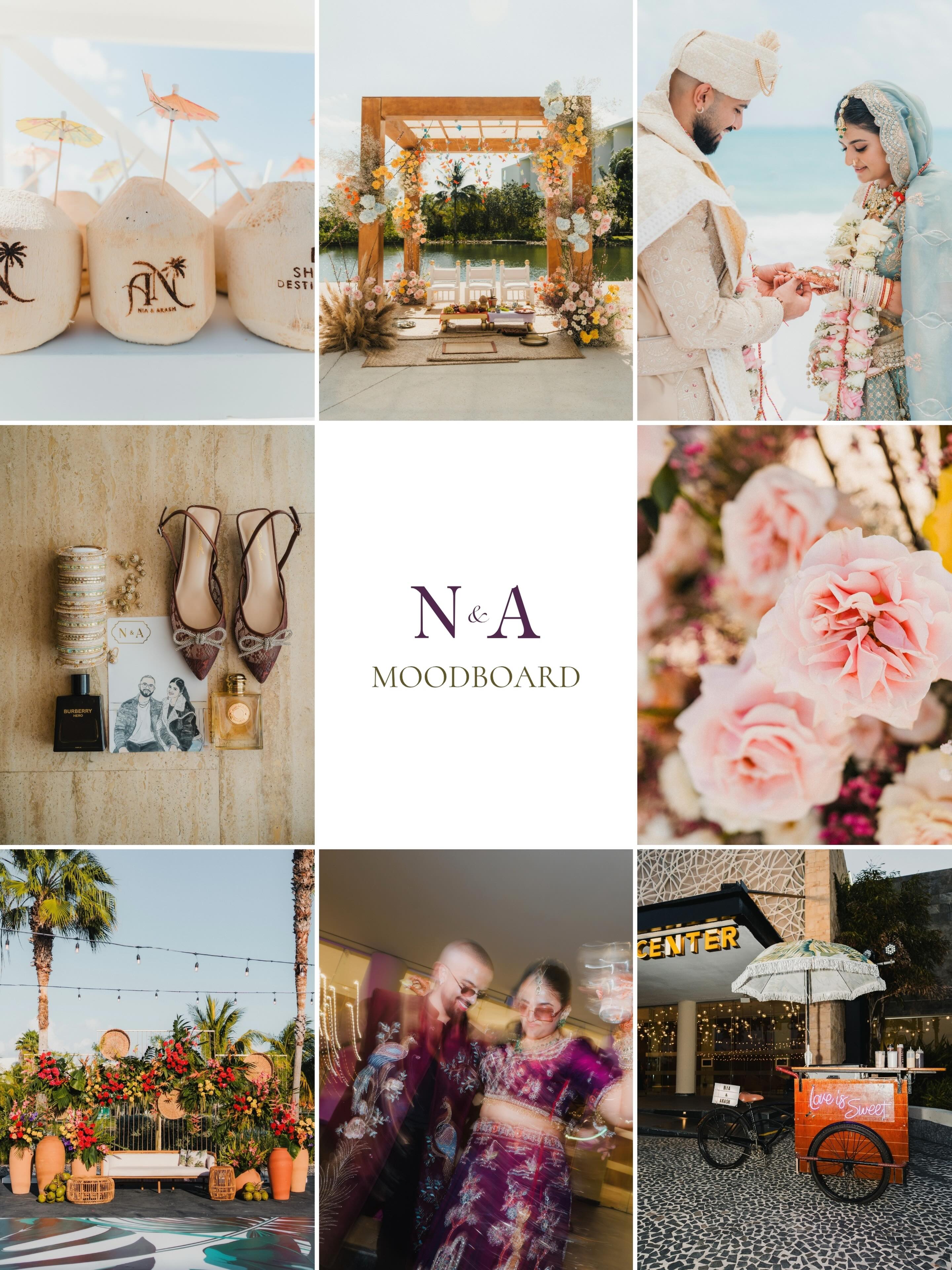 N+A | Pieces of the weekend that stayed with us. The mood, the memories, the mayhem 🥂
Planner: @idocelebrations
Travel: @shaadidestinations
DJ: @jrkofficial
Mehndi: @lotomehndi
Hair & Makeup: @danidelgadomakeupartist
Florals: @luisalasfloralexperience
Decor: @zunigadecocancun
Audio: @sm_audiovisual
Catering: @patravalicancun
Dholi: @drumsinparadise
Venue: @grandpalladiumselectcm
Letspaint: @letspaint.weddings
Churros: @lospocketsmx
Coconuts: @kocoo.mx
Photo & Video: @ruiz.films
#RuizFilms #IndianWedding #SouthAsianWedding #luxurywedding #weddingaesthetic