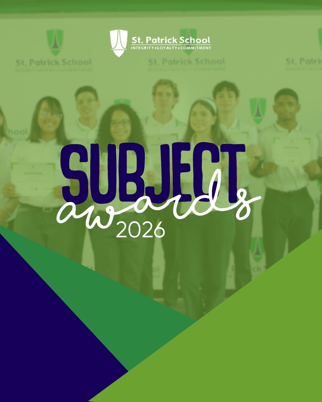 The Subject Awards Ceremony is an opportunity to recognize the dedication, perseverance, and academic excellence demonstrated by our students throughout the school year ✨📚💚
These awards celebrate students who have distinguished themselves in their respective subjects through commitment, curiosity, consistency, and a genuine desire to learn. Behind every recognition are hours of effort, meaningful participation, critical thinking, and the determination to continuously grow both inside and outside the classroom.
Academic achievement is not only measured by results, but also by the habits, discipline, and passion for learning that students develop along the way. These qualities inspire them to challenge themselves, embrace new opportunities, and strive for excellence in every area of their education 🌿
We proudly congratulate all of our award recipients and celebrate the hard work, resilience, and enthusiasm that have led them to this achievement. Your accomplishments are a reflection of your dedication and a source of pride for the entire St. Patrick community 👏✨🎓💚