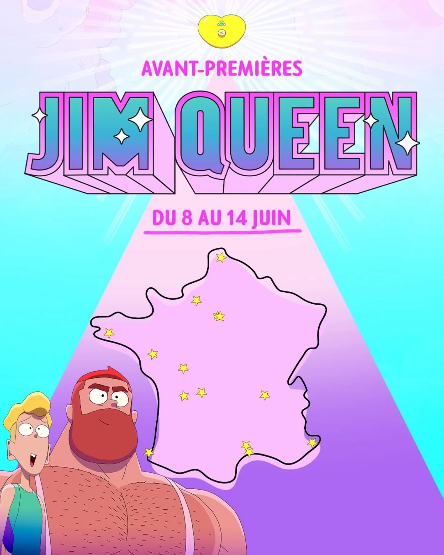 Après un passage remarqué sur la Croisette, JIM QUEEN débarque avec de nouvelles dates d'avant-premières dans VOS villes à travers la France 🌈✨
Stay tuned pour les prochaines dates 📅😉
#JimQueen, une comédie réalisée par Marco Nguyen @poui_ky et Nicolas Athané, co-écrite par Simon Balteaux et Brice Chevillard et produit par le studio BobbyPills.
AU CINÉMA LE 17 JUIN 2026 🎟️
Un film @thejokersfilms, une société @logicalpicturesgroup
@tetumag @laradionova @neon_mediafr @laseptiemeobsession @vibes.lgbt @yconfrance @boystorefr @act_lgbt @fuckandfist_off @couventdeparis