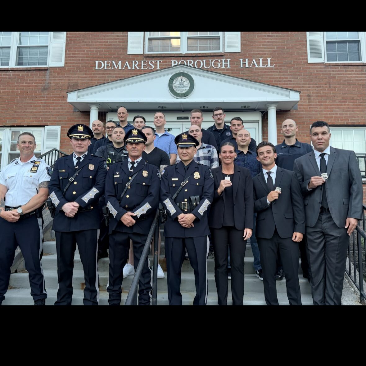 The Demarest Police Department would like to welcome newly sworn officers Andre Scrubb, Nico Kross, and Daniella Giachetti. All three newly sworn in officers will attend the Bergen County Police Academy. All three officers come to Demarest with bachelor degrees in Criminal Justice.
Please join us in wishing them a safe and successful career! Welcome to the Demarest family!