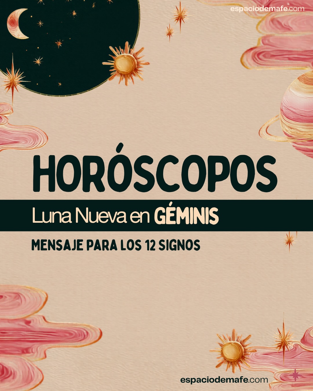 Mi gente hermosa el 15 de junio llega la Luna nueva en Géminis. Va a ser el momento ideal para empezar de cero abriéndote an ideas súper frescas y conversaciones totalmente nuevas. Vamos a tener ganas de probar cosas distintas para romper la rutina de una vez. Lo más lindo es que todo lo que arranques en estos días va a venir teñido de muchísima emoción porque nacerá desde lo más profundo de tu sentir. Búscate un té rico para leer tu signo ascendente y déjame en los comentarios tu intención para esta Luna nueva.
#astrologia #horoscopo #lunanueva #geminis #espaciodemafe
