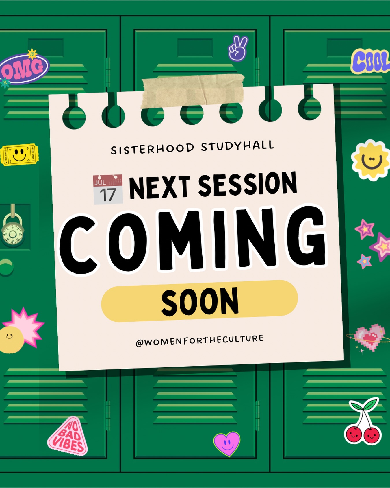 Girl, clear your schedule.
Sisterhood Study Hall is coming back, and if you’ve been needing accountability, motivation, community, or simply a reason to finally finish that thing you’ve been putting off… this is your sign.
Good things happen when women get in the same room.
Stay tuned. 📚✨
#sisterhood #w4tc #womensupportingwomen