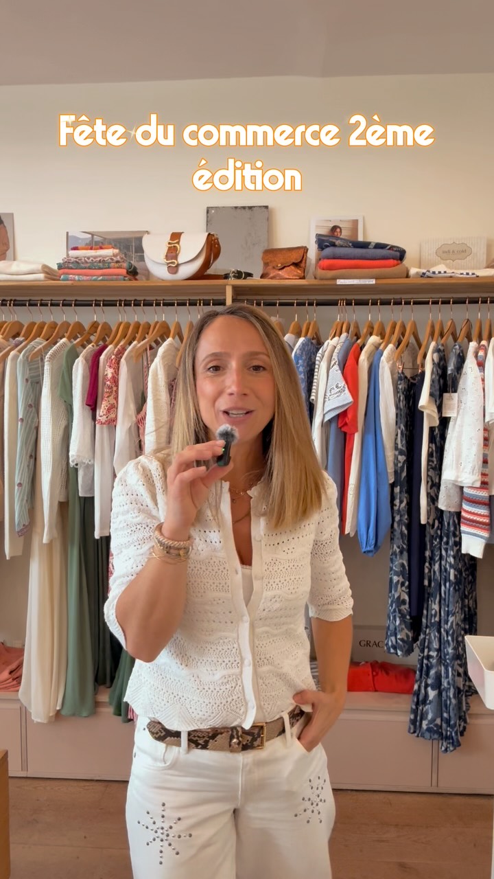 Événement !!! Ce samedi je vous attends pour la fête du commerce à Garches 2ème édition. Pour l’occasion vous verrez je vous prépare une braderie, des promos exclusives valables uniquement samedi et d’autres petites surprises. Tous vos commerces participent donc venez vous balader. #garches #feteducommerce #promo #grandebraderie #filledavrilboutique