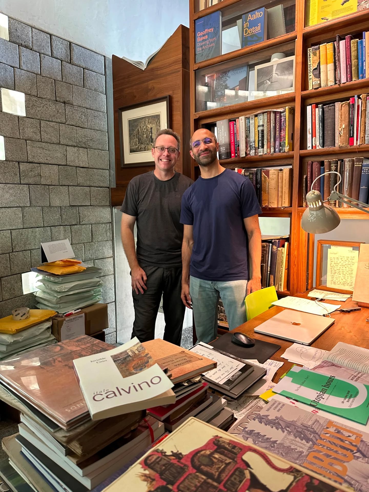 It was our pleasure to welcome *Rahul Sanghi at the very messy @urbsindislibrary yesterday. Over the course of the late morning we immersed ourselves in the world of Old Bombay through rare books and archival images. It was the best type of unplanned exploration as we walked alongside the ghosts of William Walker, Samuel Sheppard, Arthur Crawford and others.
*Rahul is a Mumbaikar, a gentle spirit, and like me, he loves to write. He currently publishes his work in a Substack newsletter called Tigerfeathers. Rahul is also a longtime supporter of @bombayimagined book, having gifted it to more friends than he can count. Thank you Rahul!
#urbsindislibrary
#rarebooks
#bombayimaginedbook